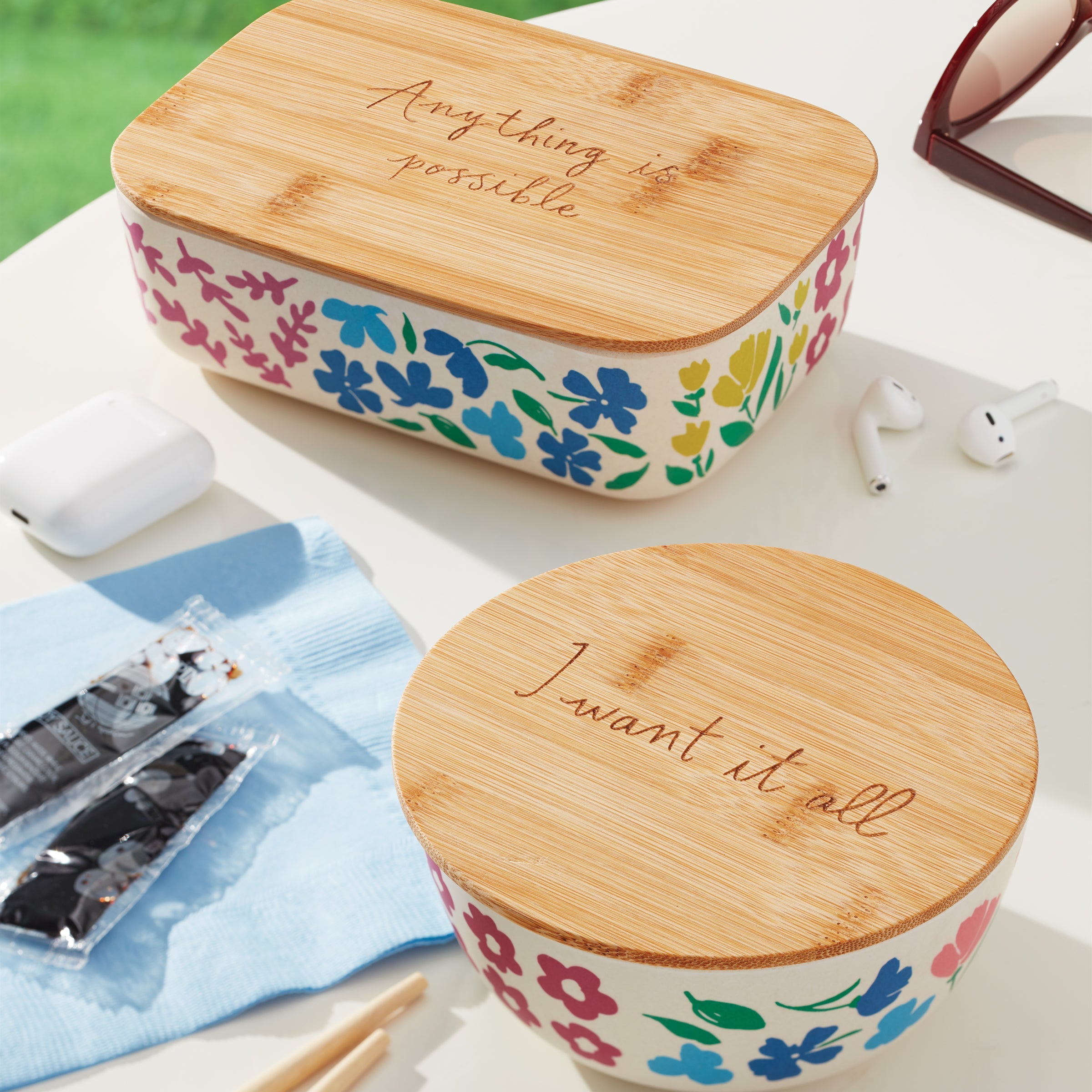 Floral Fields 2 Pc Container Set - Image 4
