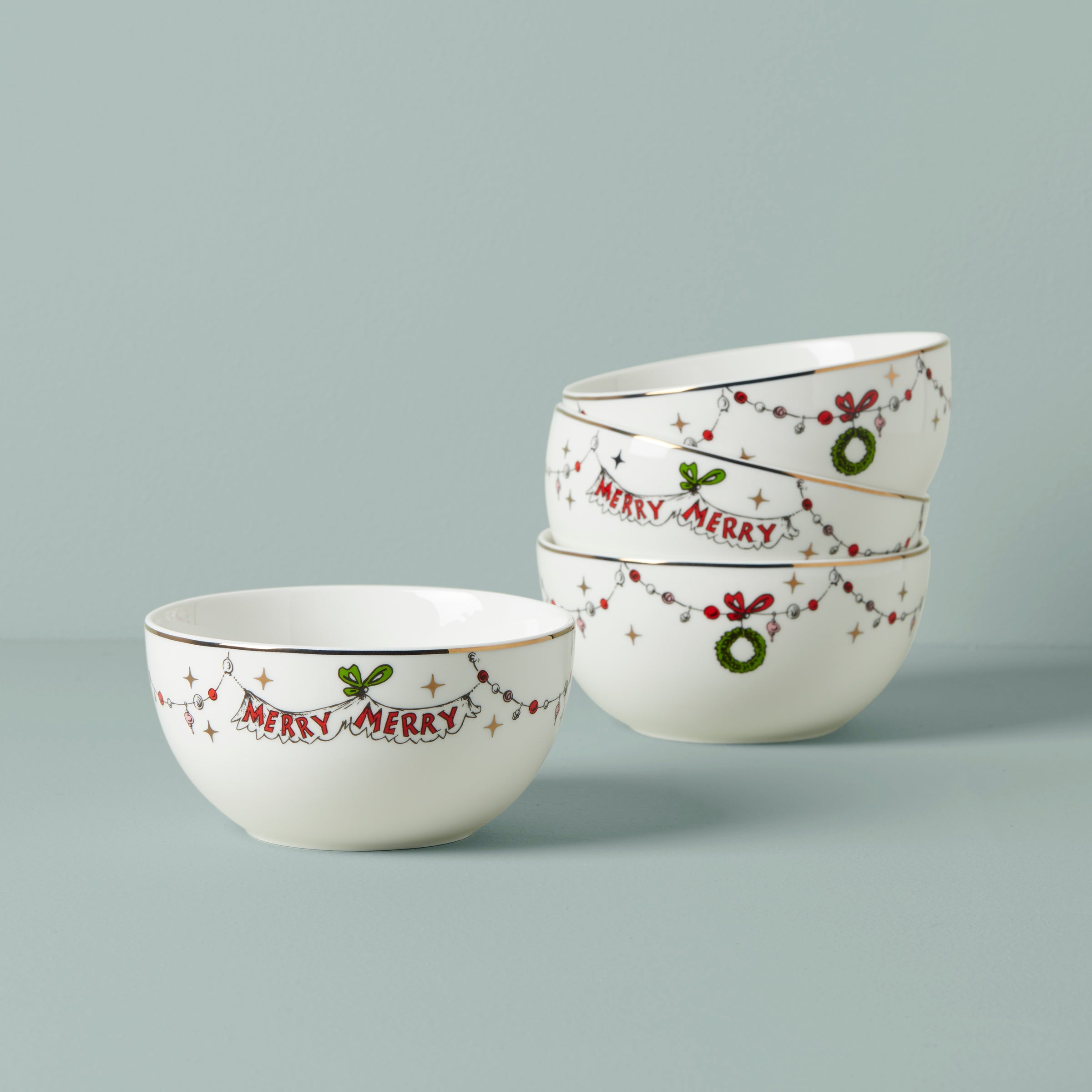 Merry Grinchmas All Purpose Bowls   Set of 4