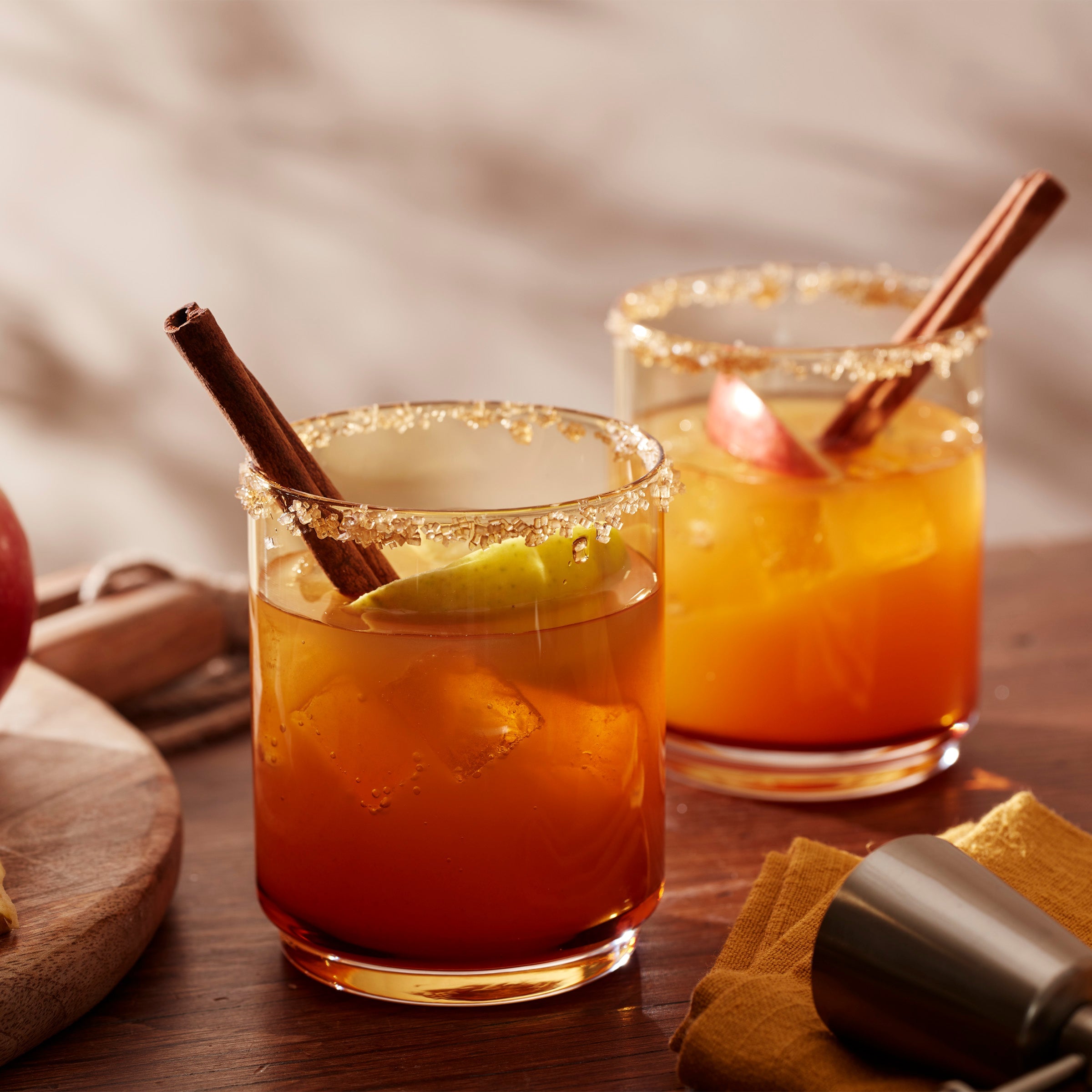 Tuscany Classics Stackable Amber Tall Glasses Set Of 4 - Image 8