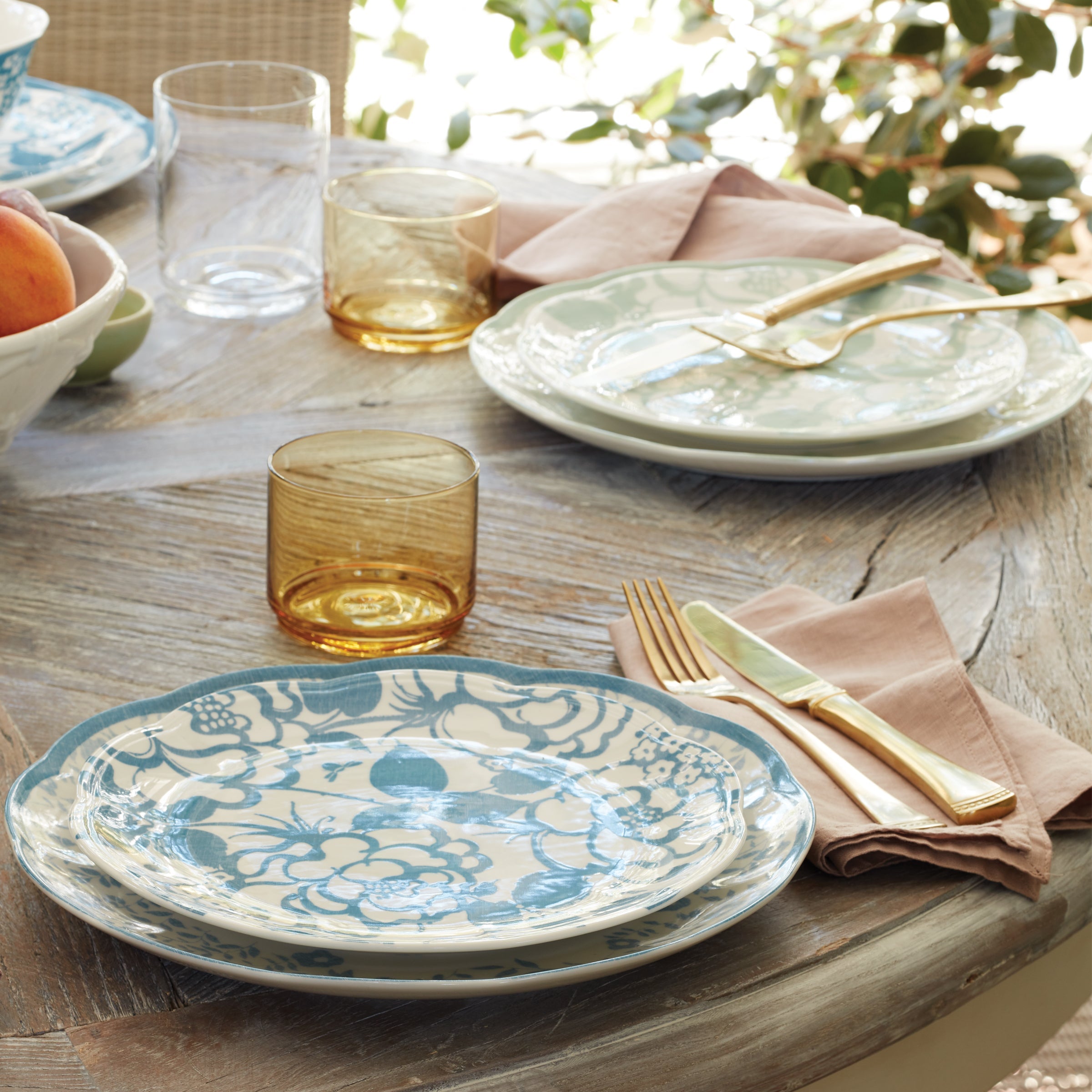 Butterfly Meadow Cottage Sage 12 Piece Dinnerware Set - Image 10