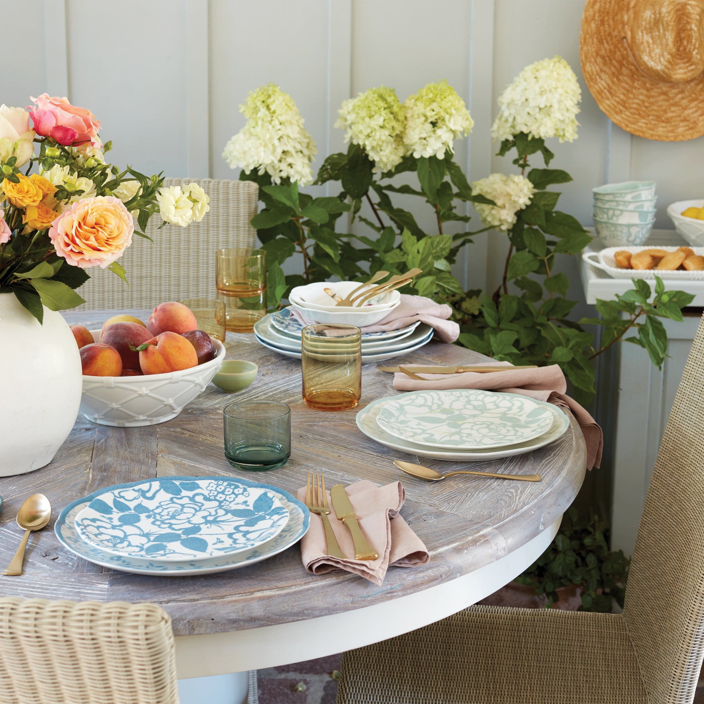 Butterfly Meadow Cottage Sage 12 Piece Dinnerware Set - Image 8