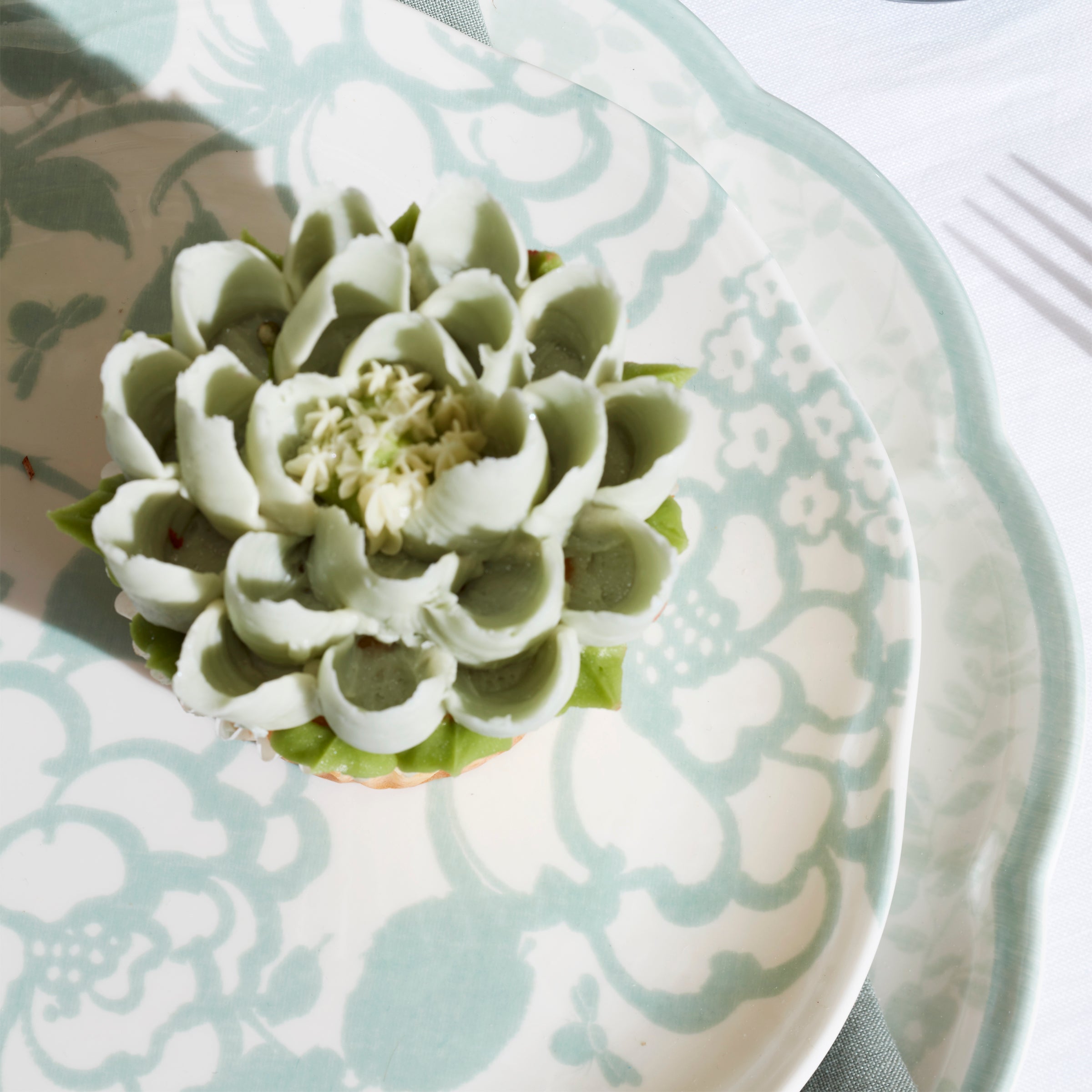 Butterfly Meadow Cottage Sage 12 Piece Dinnerware Set - Image 6