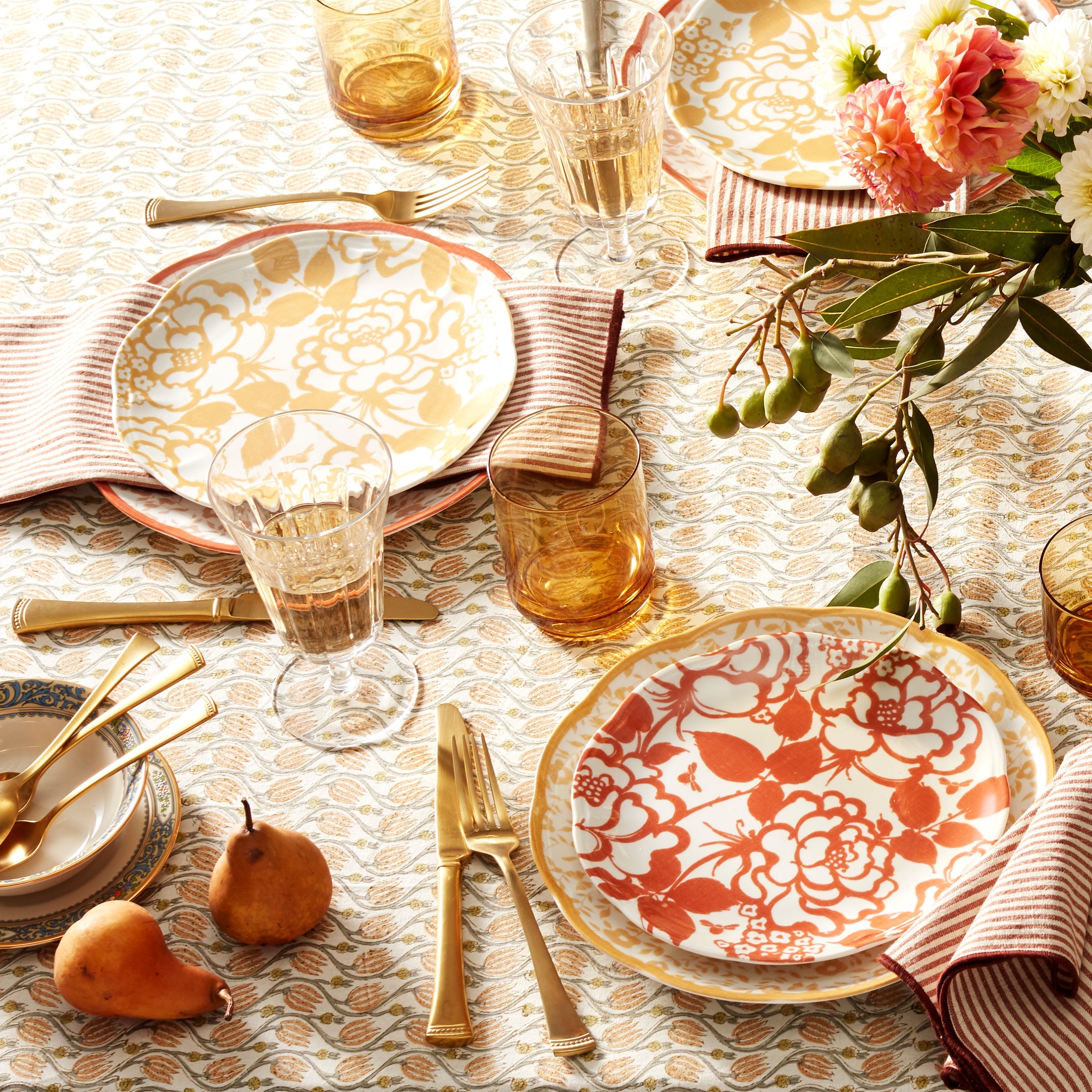 Tuscany Classics Stackable Amber Tall Glasses Set Of 4 - Image 7