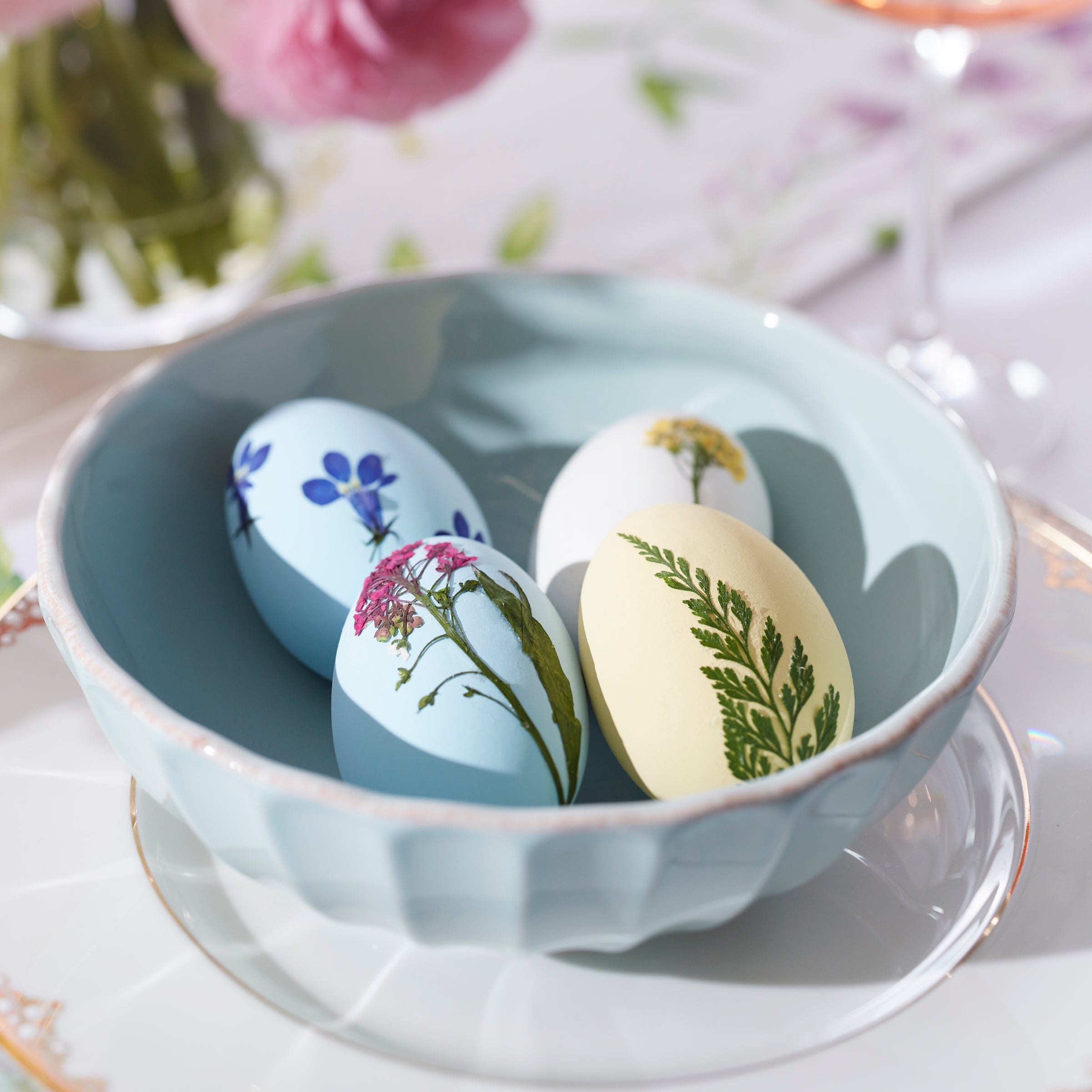 French Perle Scallop Ice Blue 12 Piece Dinnerware Set - Image 6