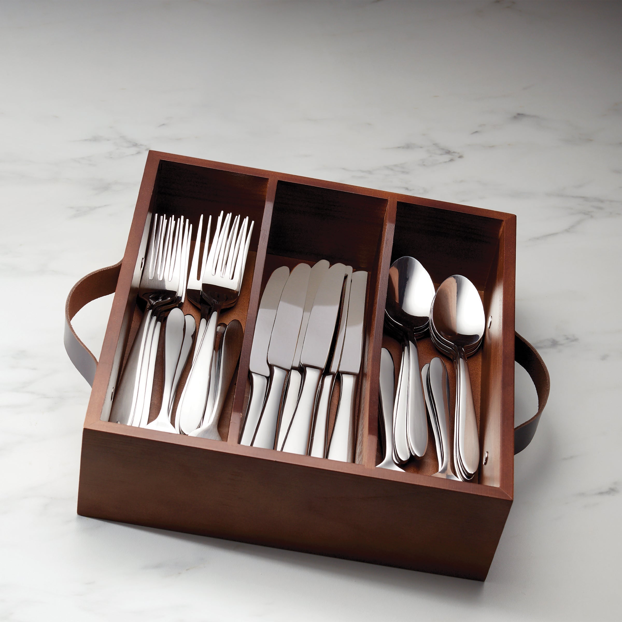 Mooncrest 30 Piece Flatware Set with Caddy - Image 3