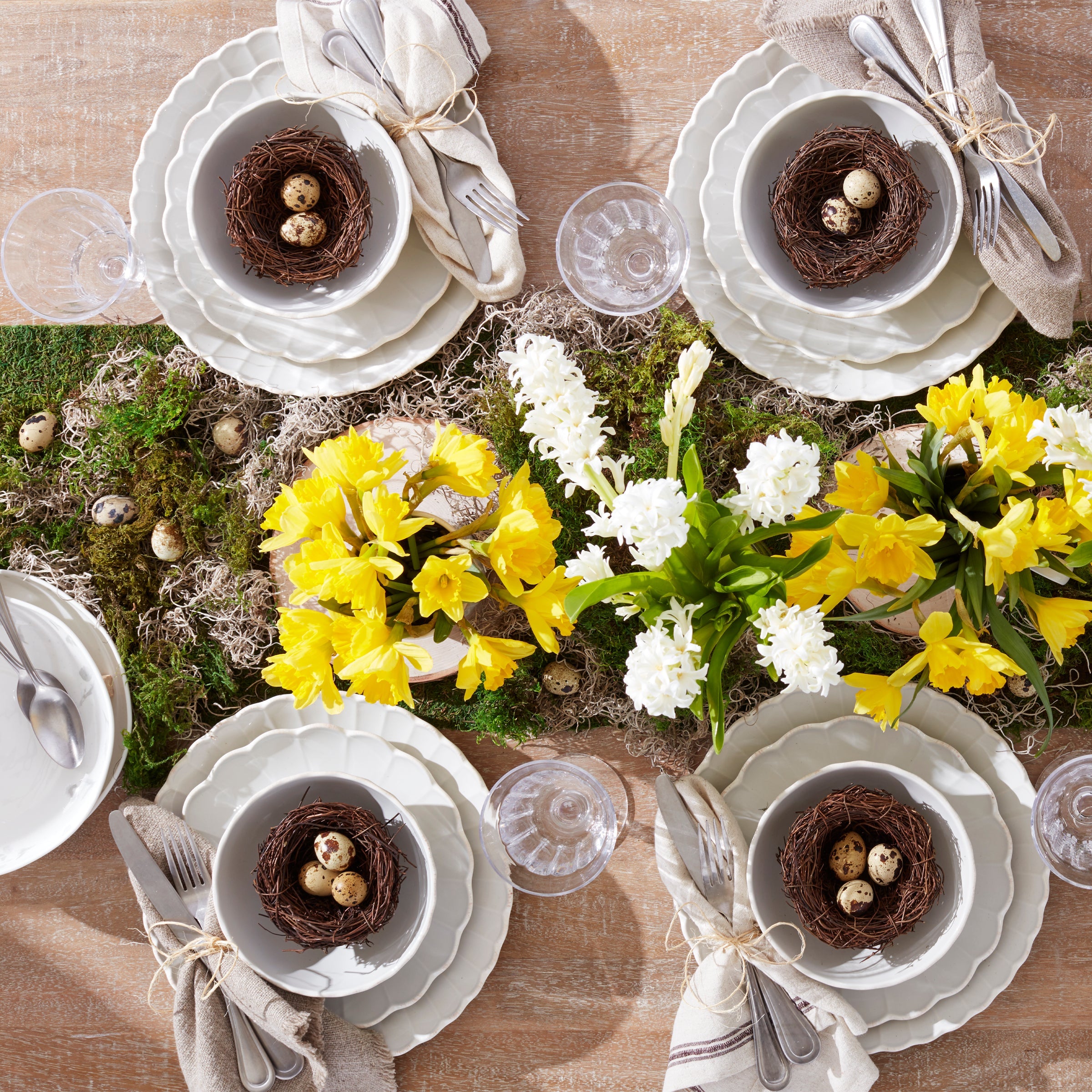 French Perle Scallop Dinner Plates Set of 4 - Image 9
