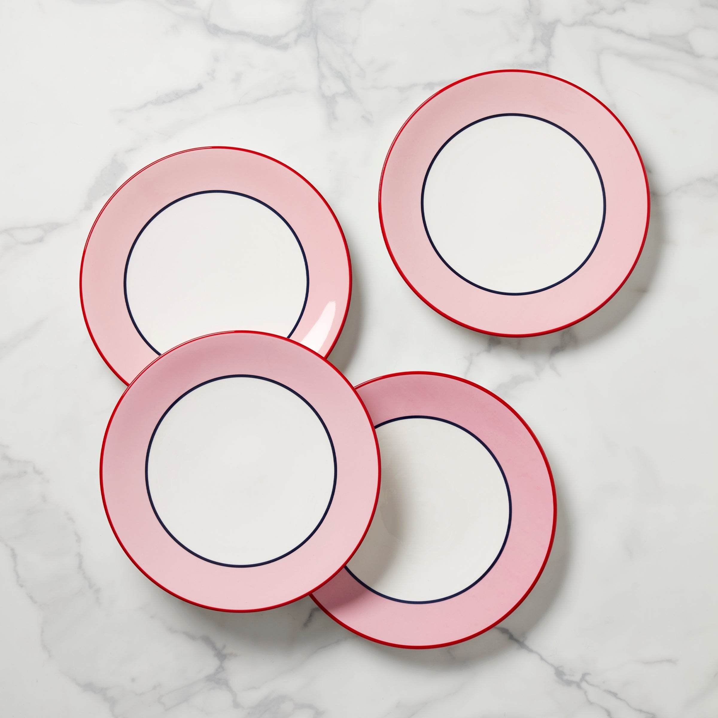Make It Pop Dinner Plates Set of 4 Pink/Blue