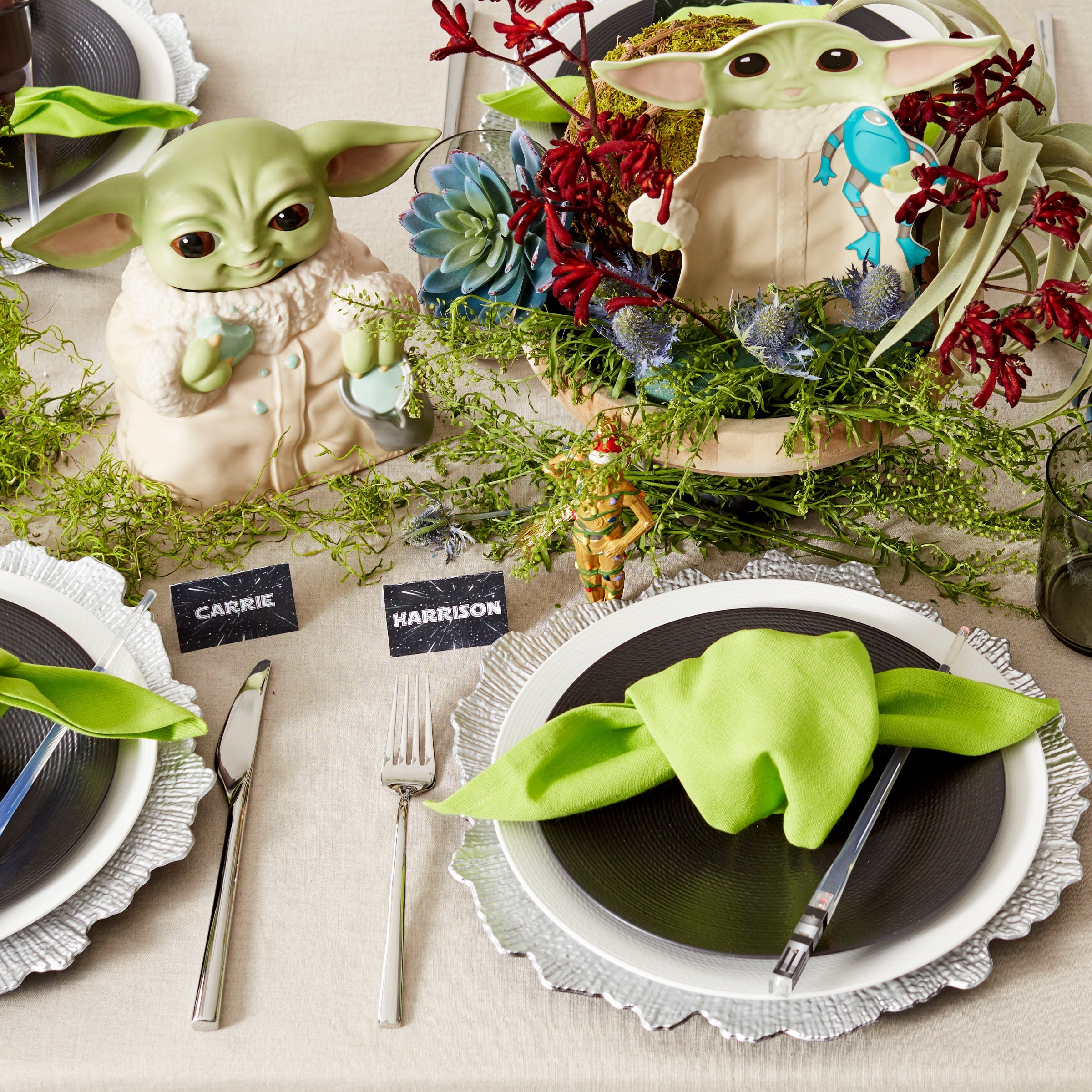 Alternative view of LX Collective White Dinner Plates   Set of 4