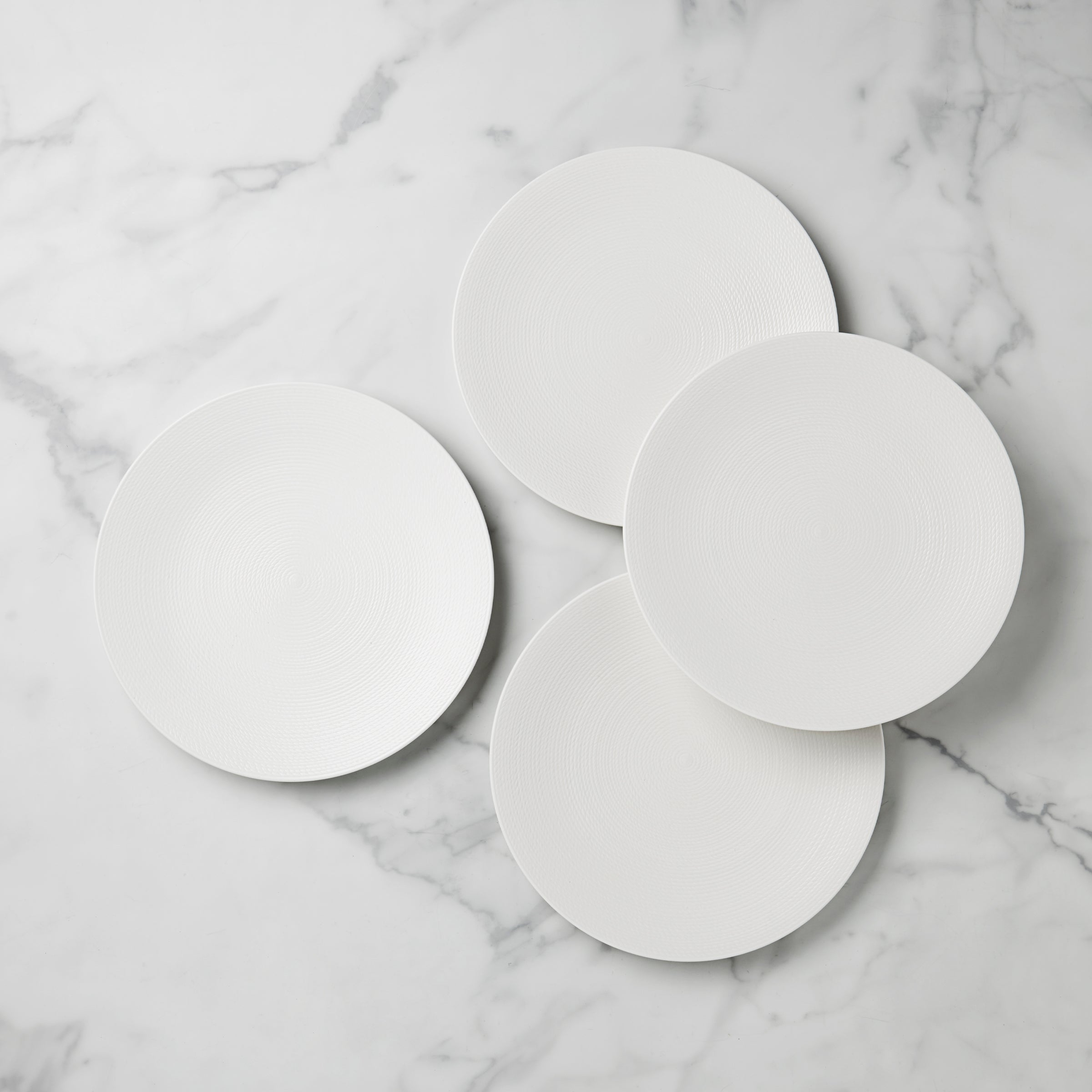 LX Collective White Dinner Plates Set of 4