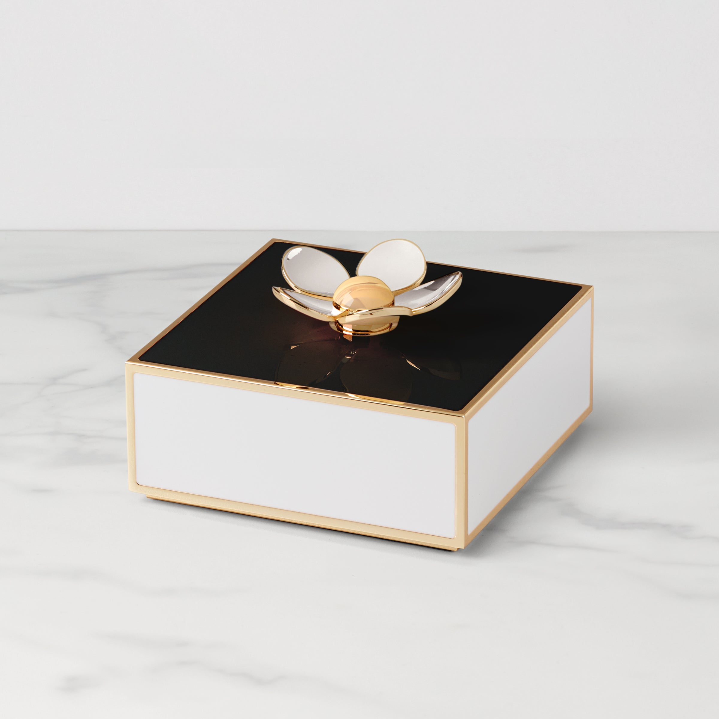 Make It Pop Floral Box   Black/White