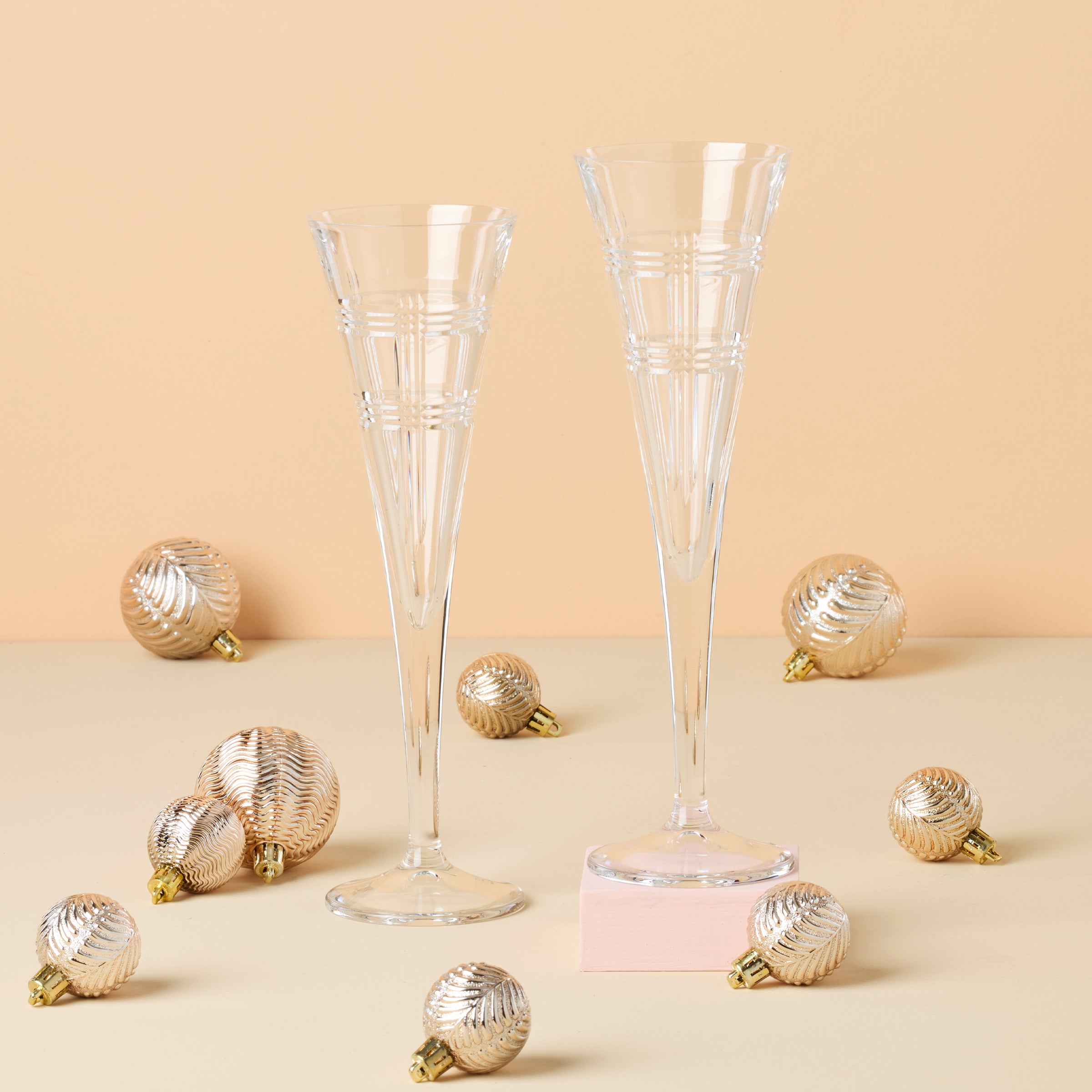 Alternative view of Hudson Toasting Flutes   Set Of 2