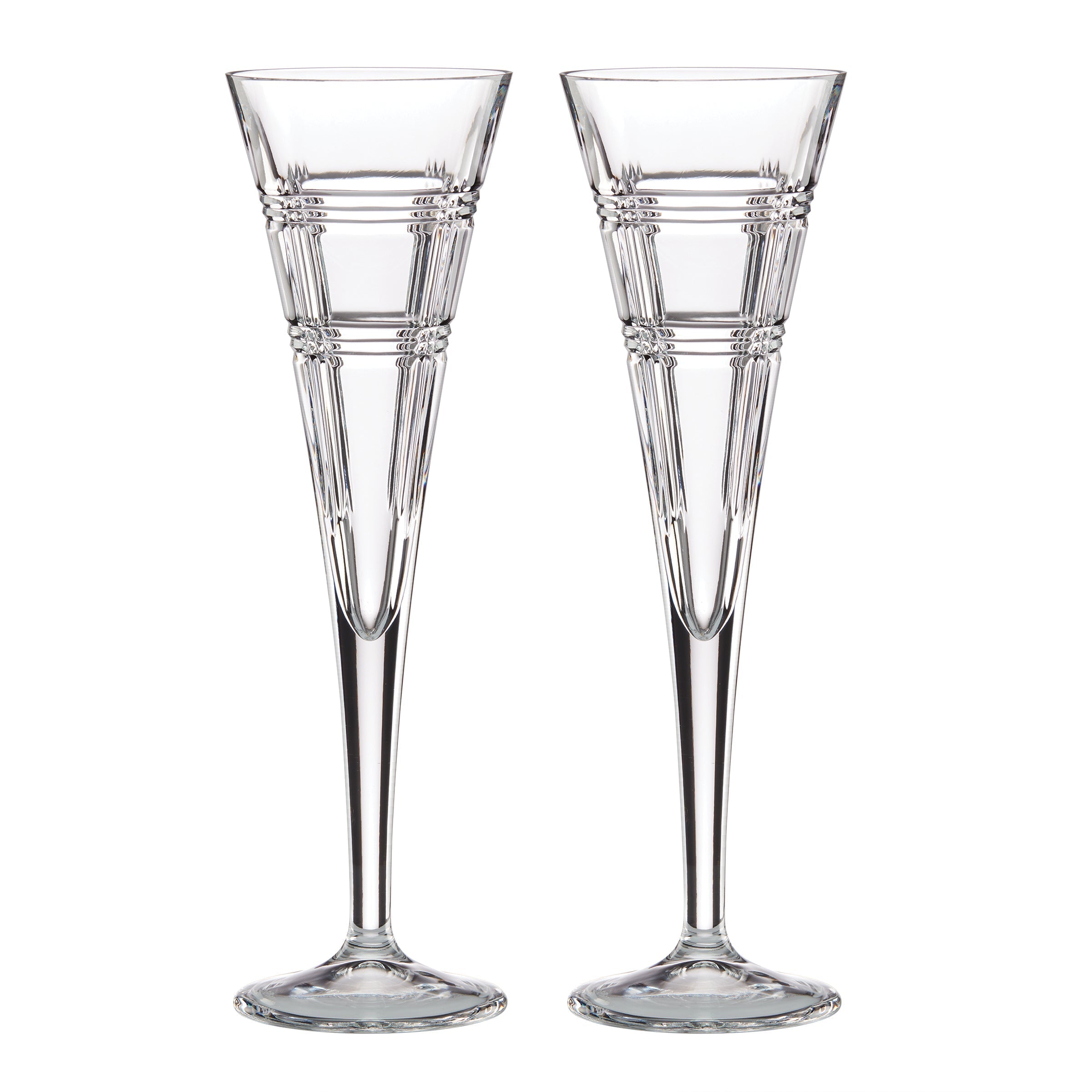 Hudson Toasting Flutes   Set Of 2