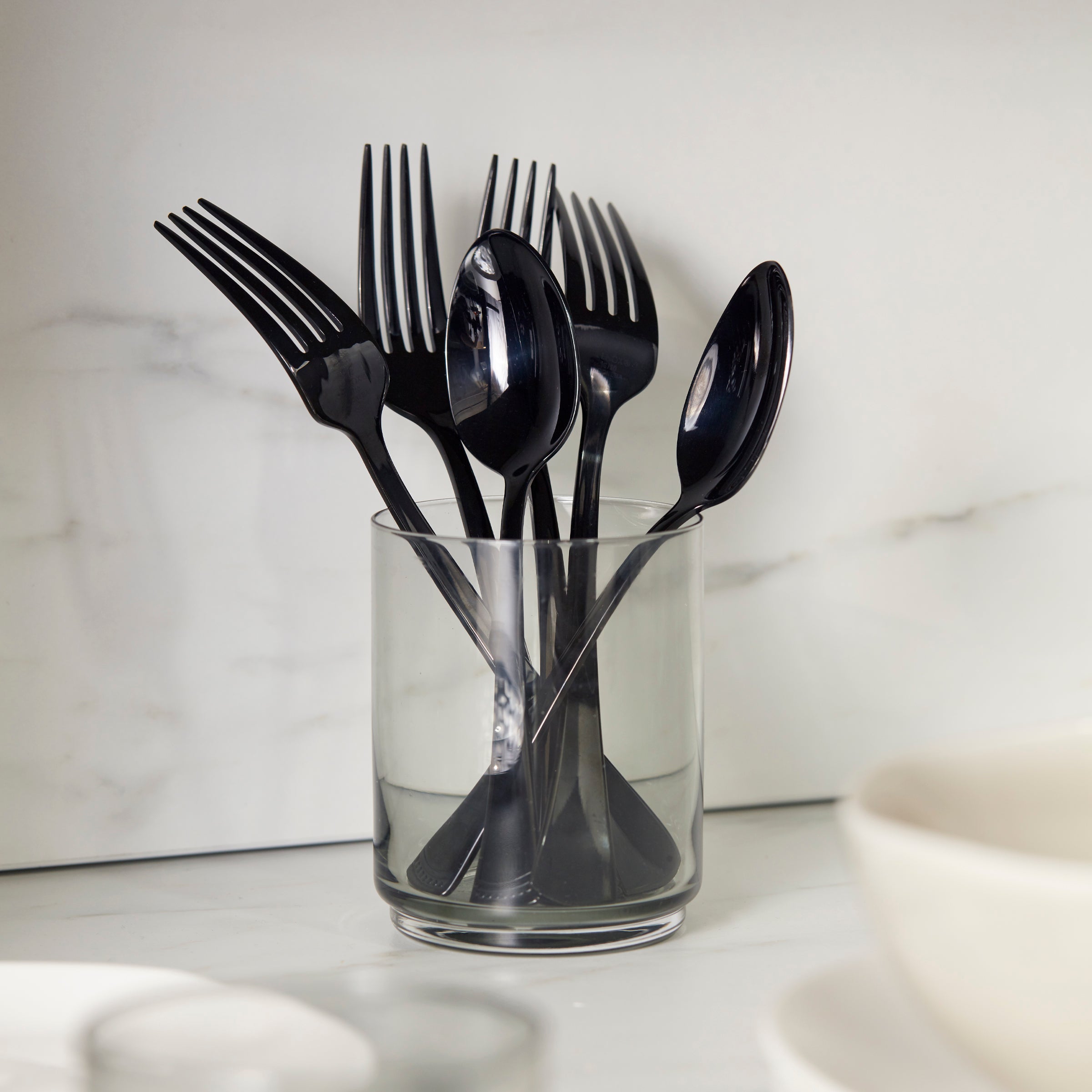 Tuscany Classics Stackable Smoke Tall Glasses Set Of 4 - Image 7