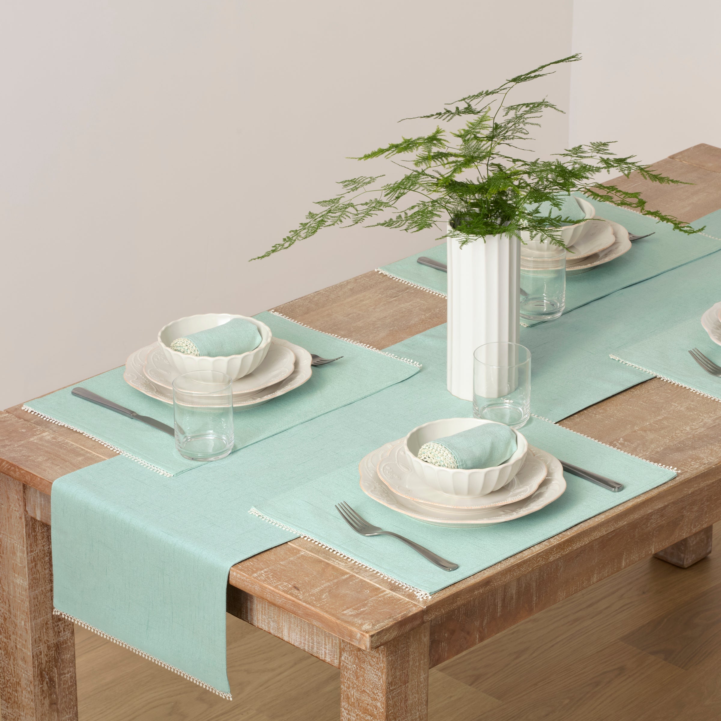 French Perle Ice Blue Runner - Image 3