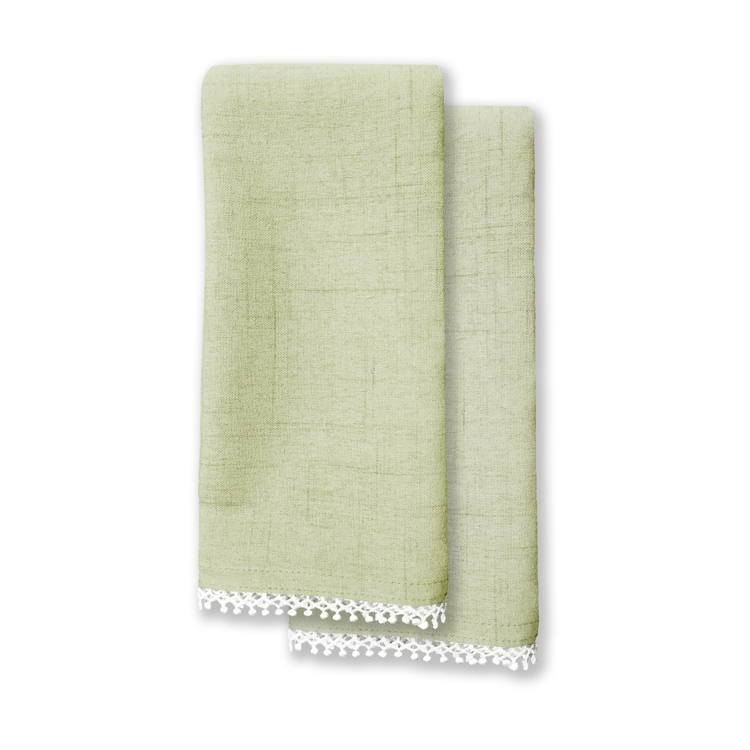 Alternative view of French Perle Pistachio Napkin   2 Pack