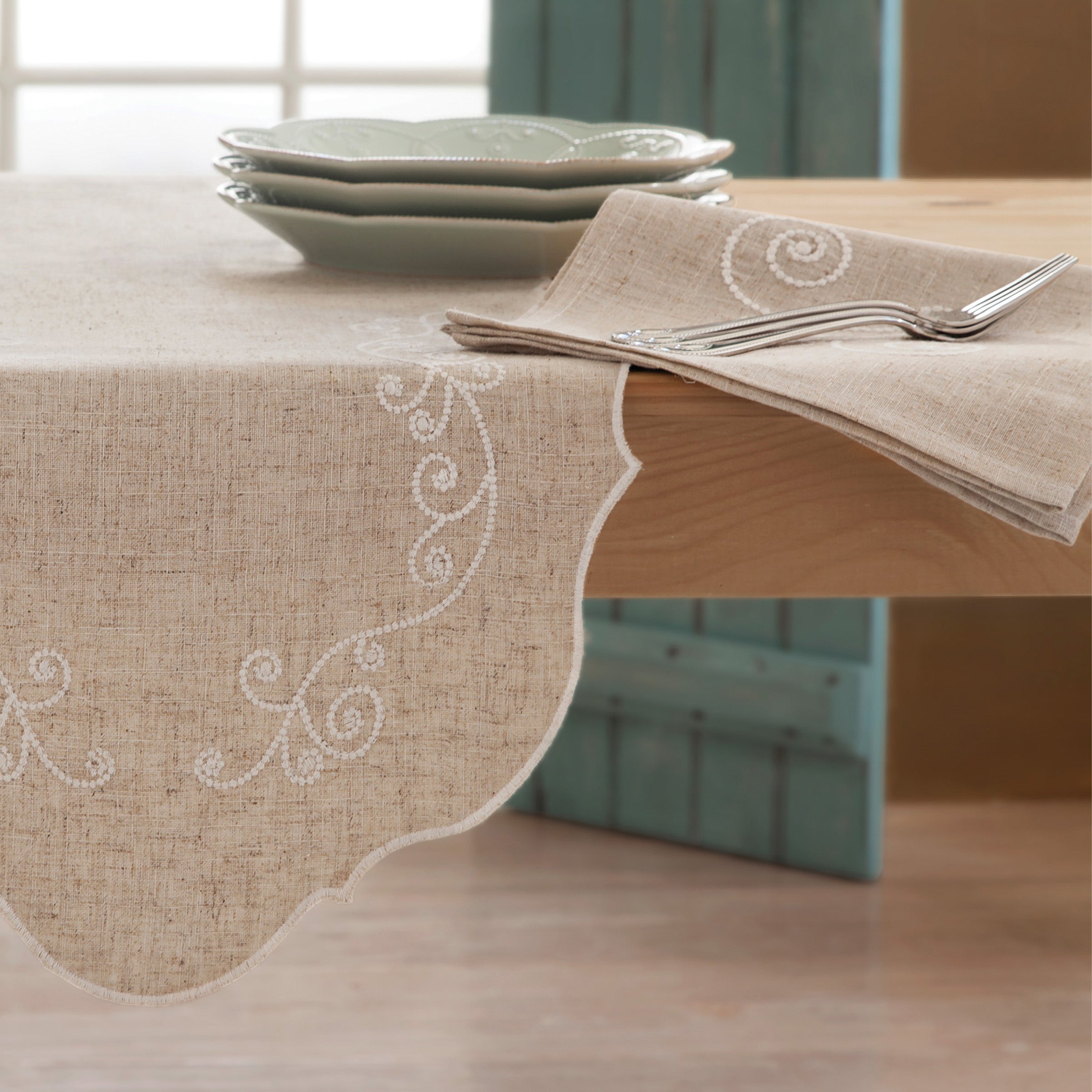 French Perle Linen Placemat - Image 2