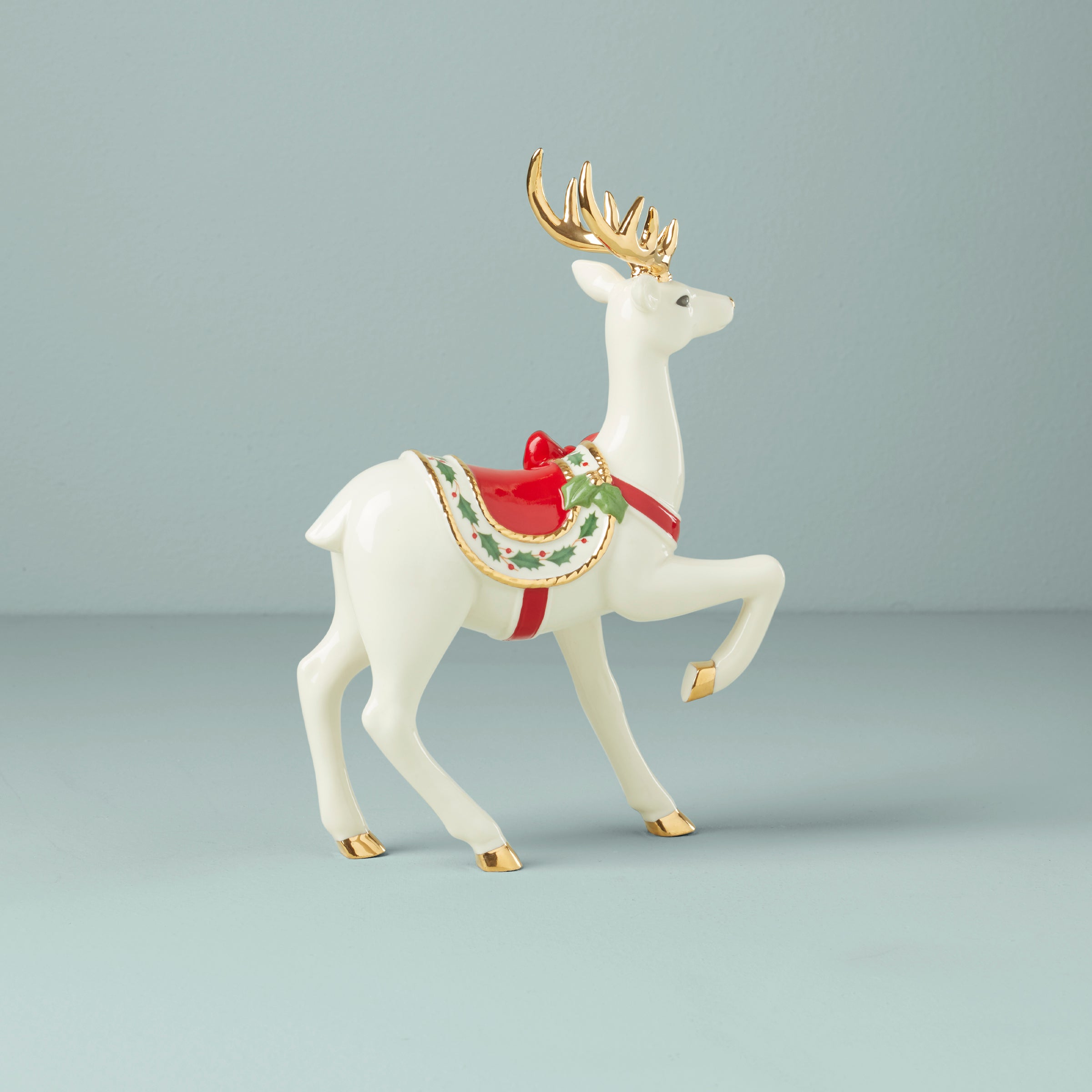 Alternative view of Standing Reindeer Figurine
