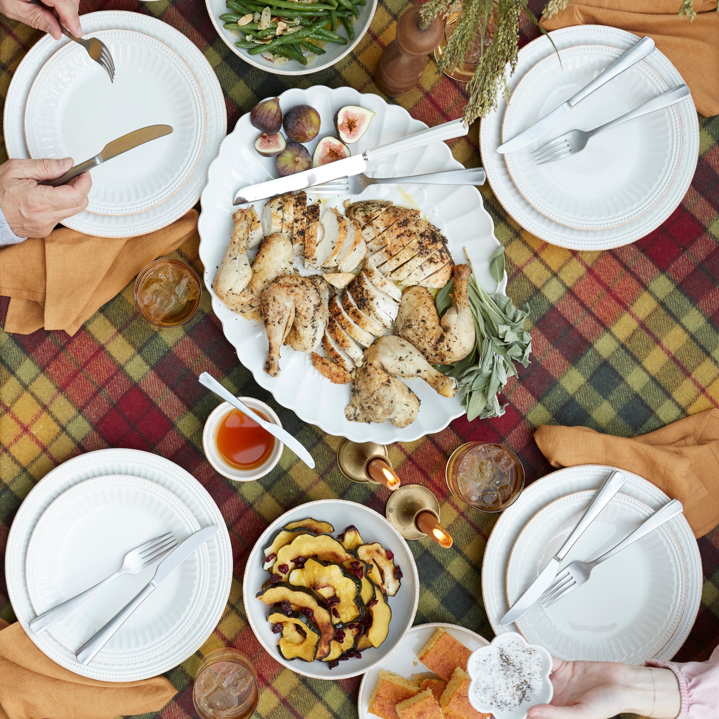 Alternative view of French Perle Groove 12 Piece Place Setting