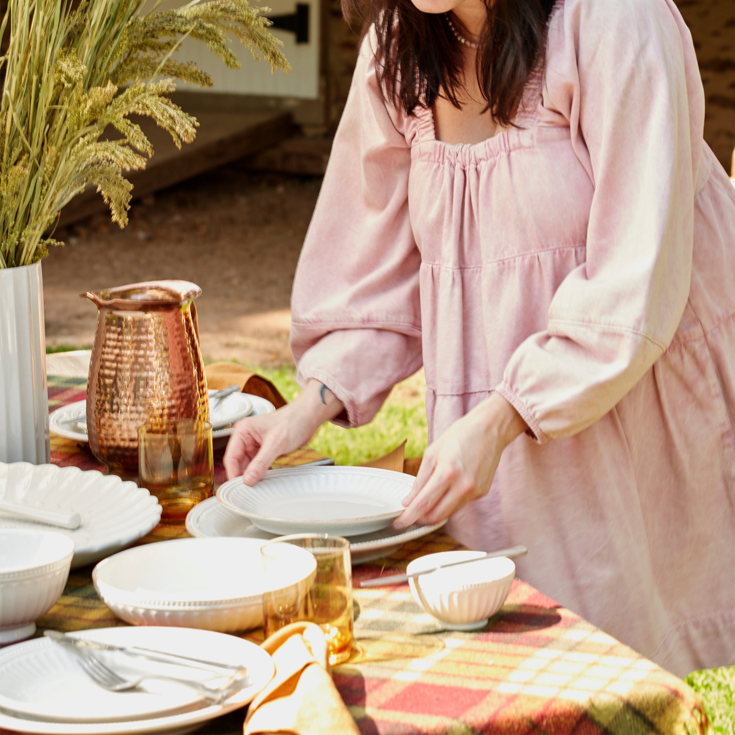 French Perle Groove 12 Piece Place Setting - Image 3