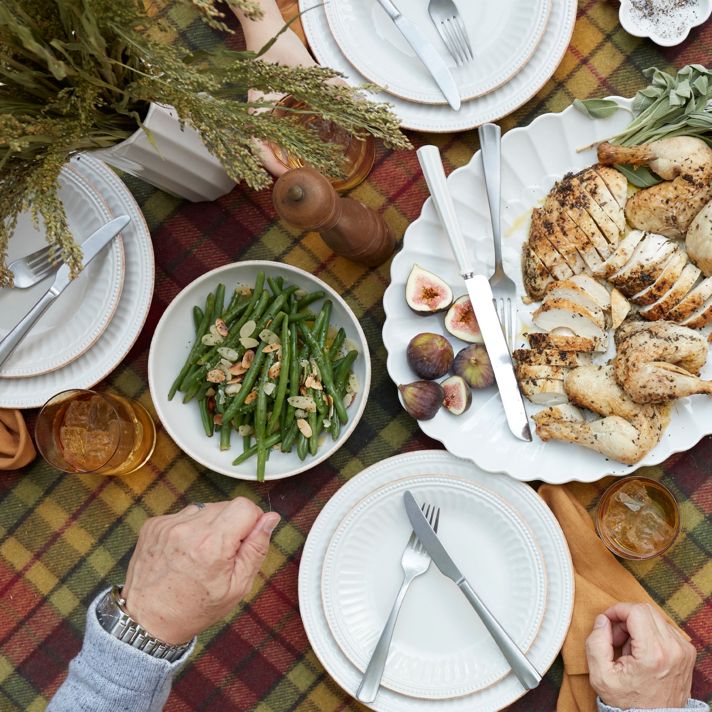 French Perle Groove 12 Piece Place Setting - Image 4