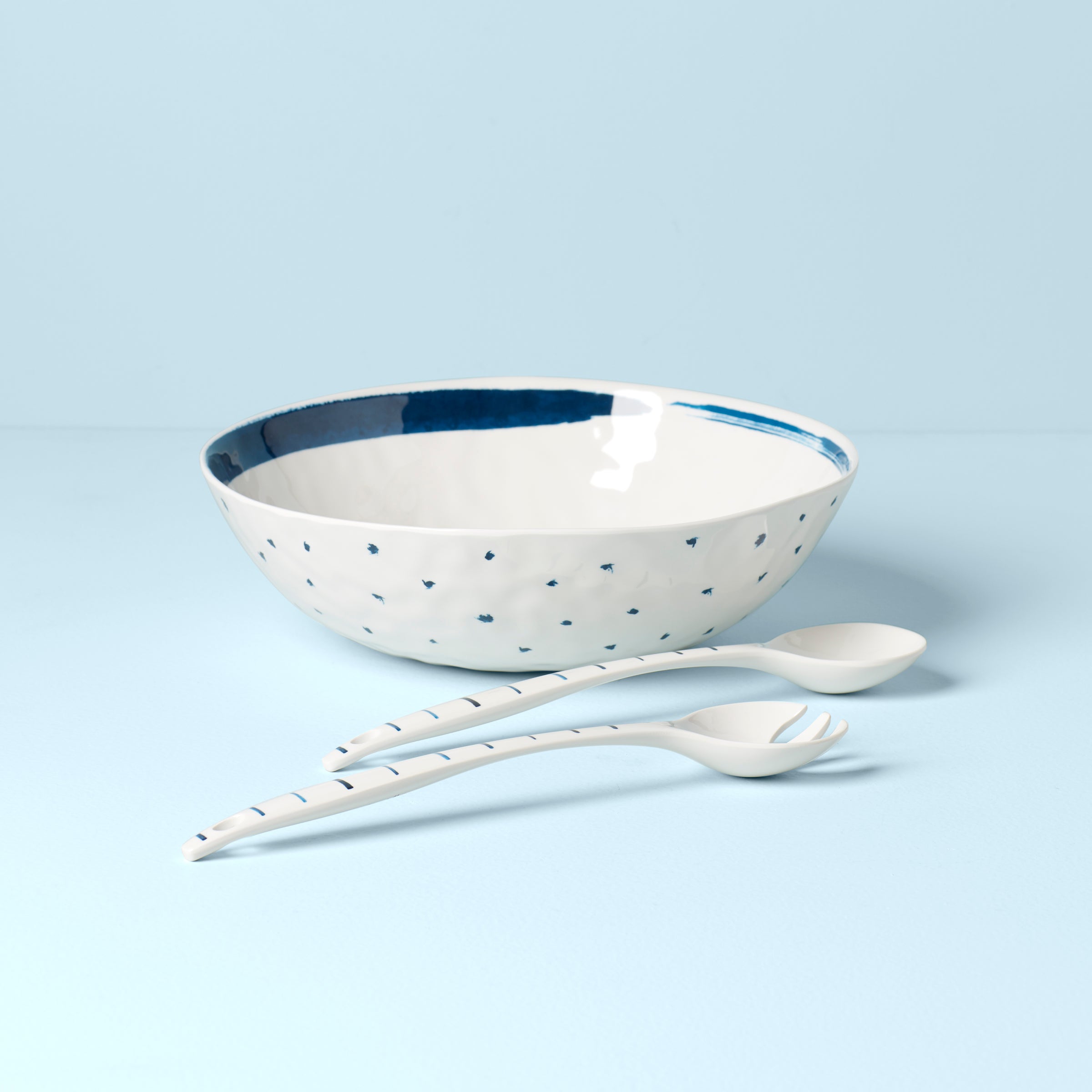 Alternative view of Blue Bay Melamine Salad Bowl With Servers