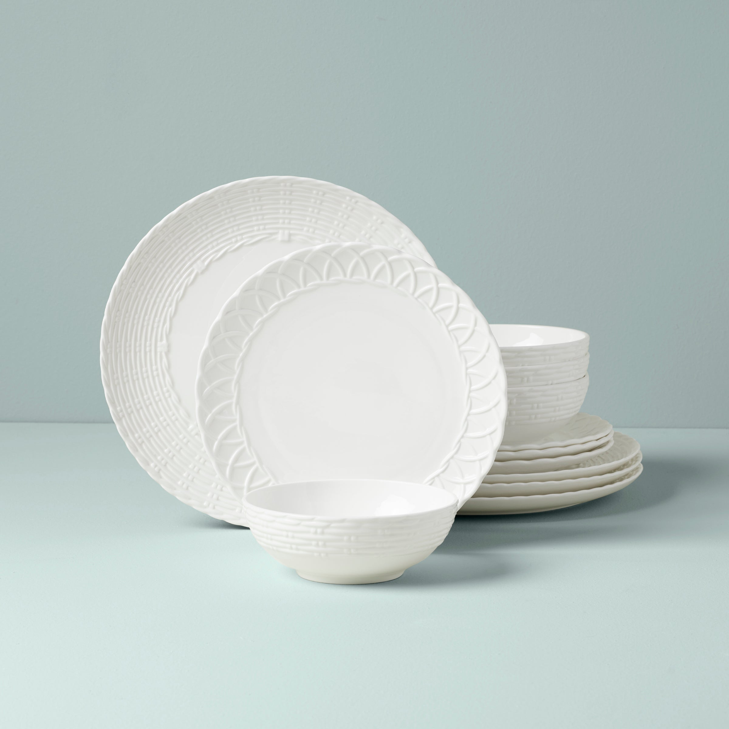 Wicker Creek 12 Piece Dinnerware Set