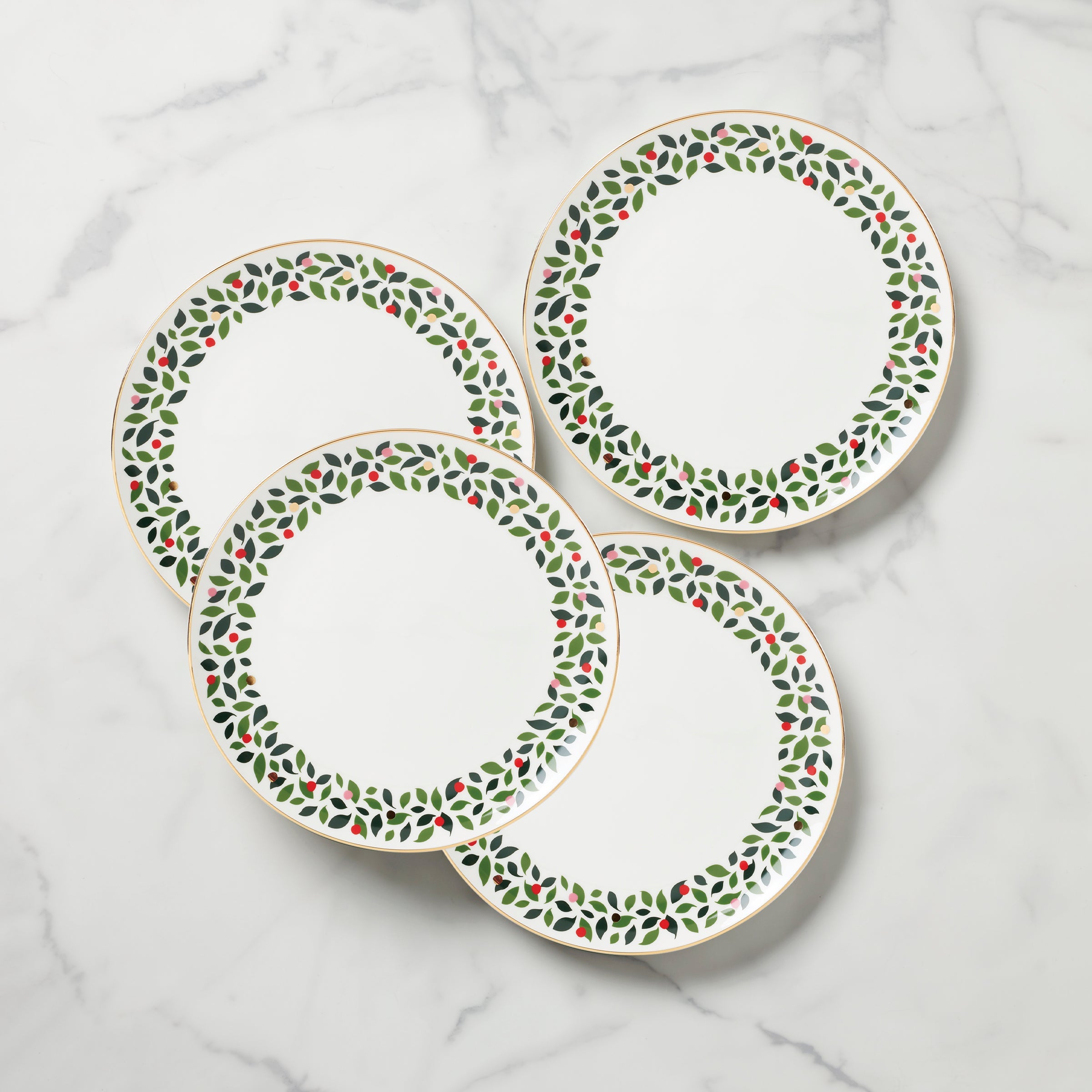 Evergreen Dinner Plates   Set of 4