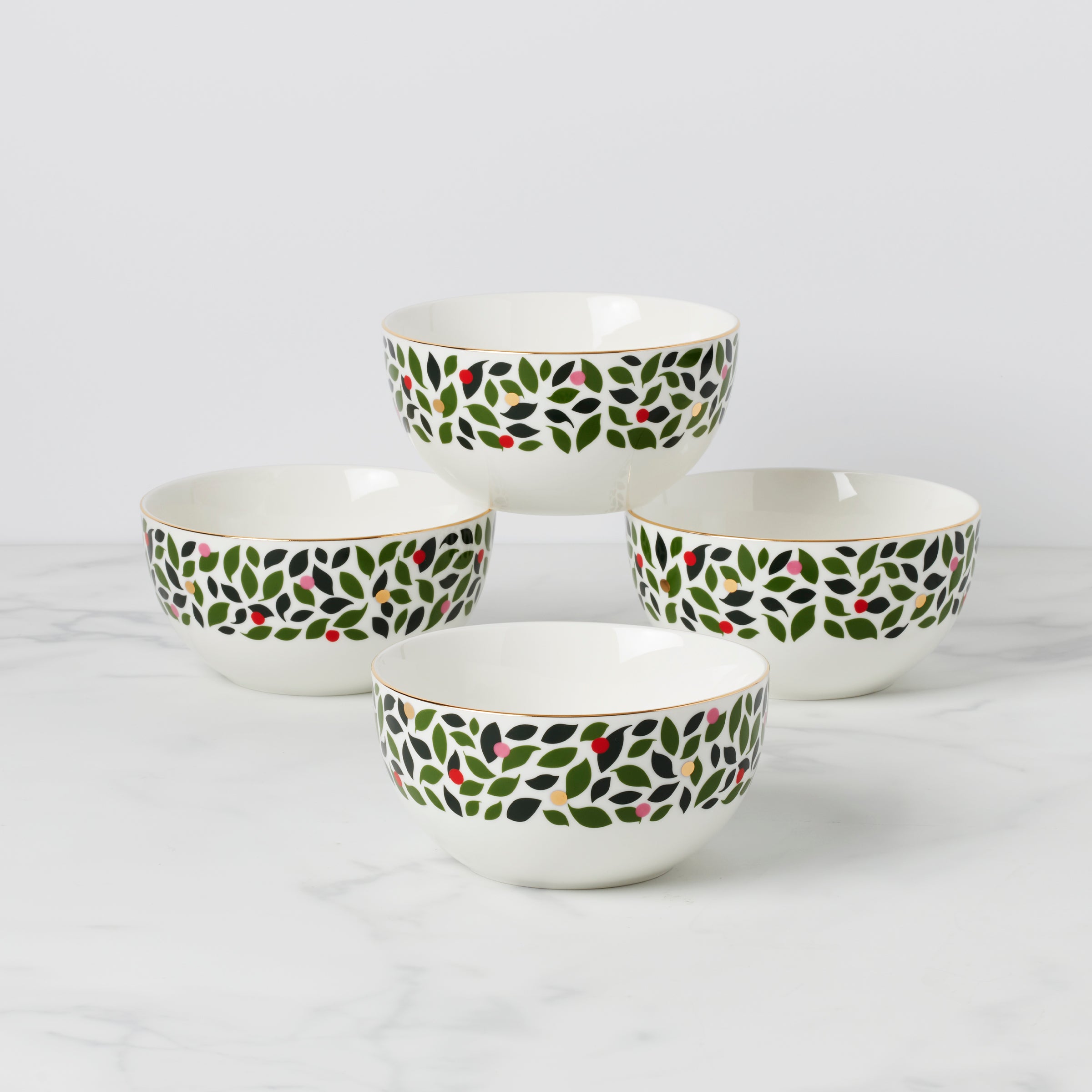 Evergreen Soup/Cereal Bowls   Set of 4