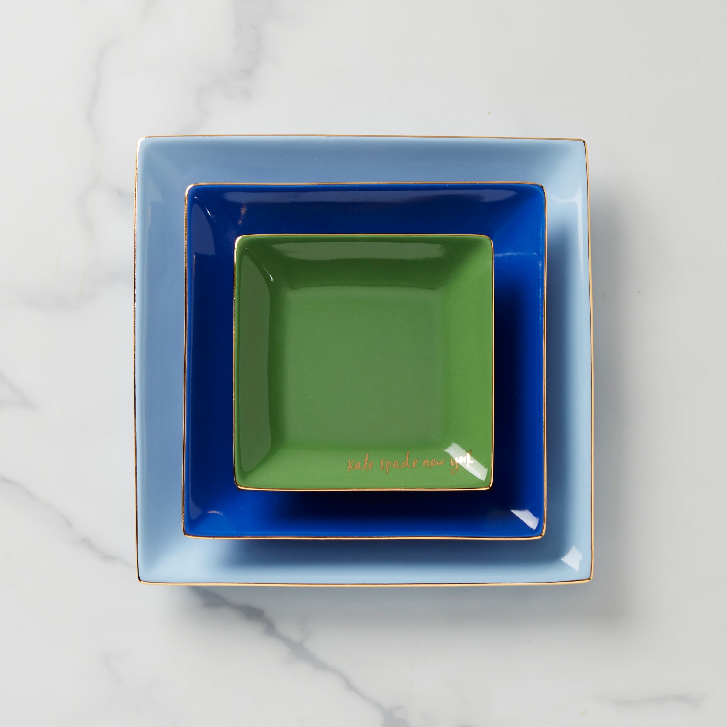 Alternative view of Make It Pop Cool Blue 3 Piece Tray Set