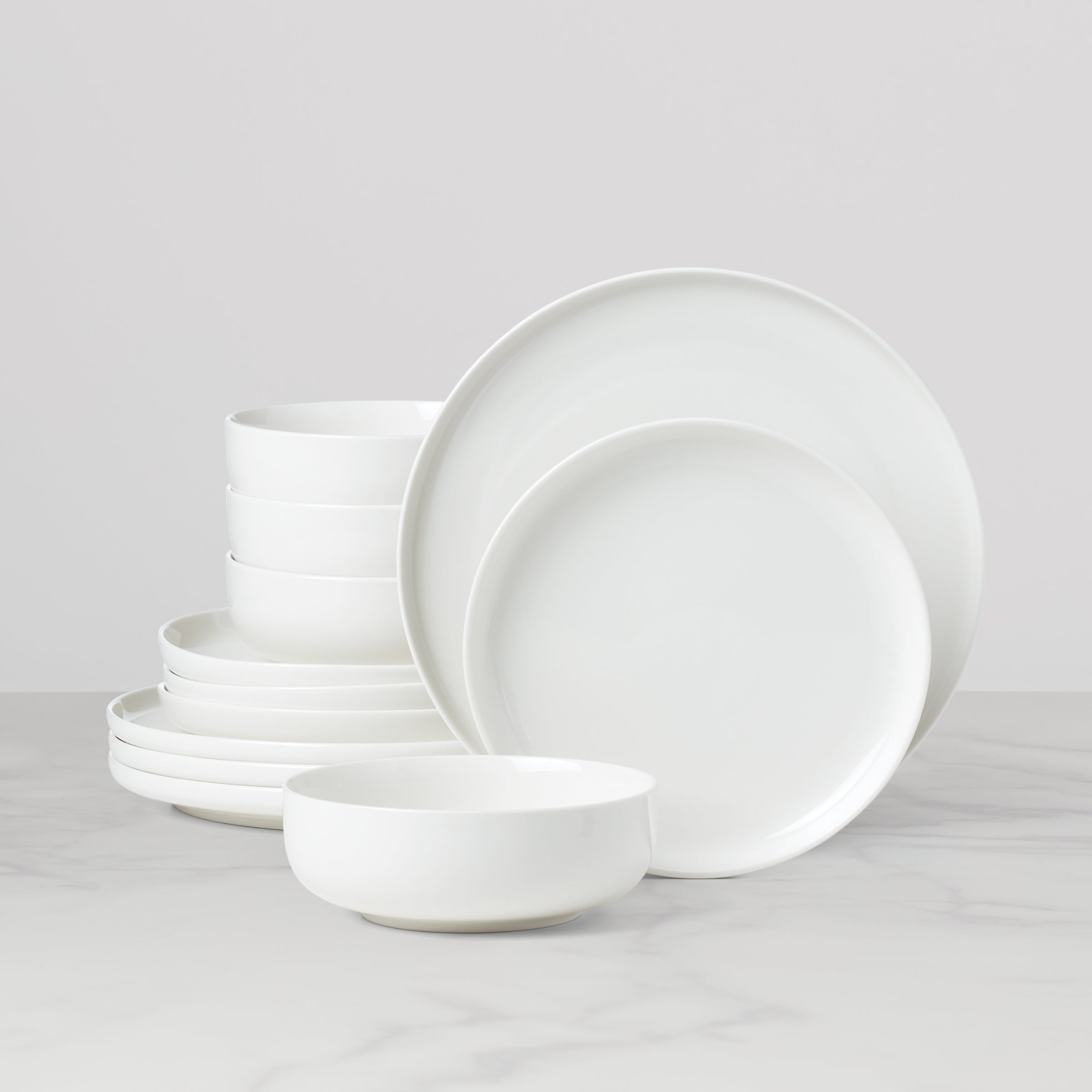 24 Seven White 12 Piece Dinnerware Set