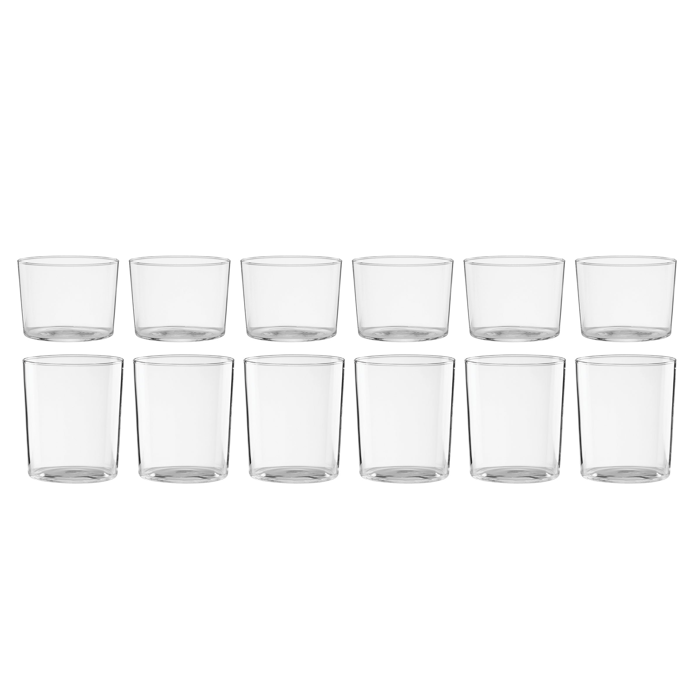 Stackables Clear Short & Tall Glasses Set Of 12 - Image 8