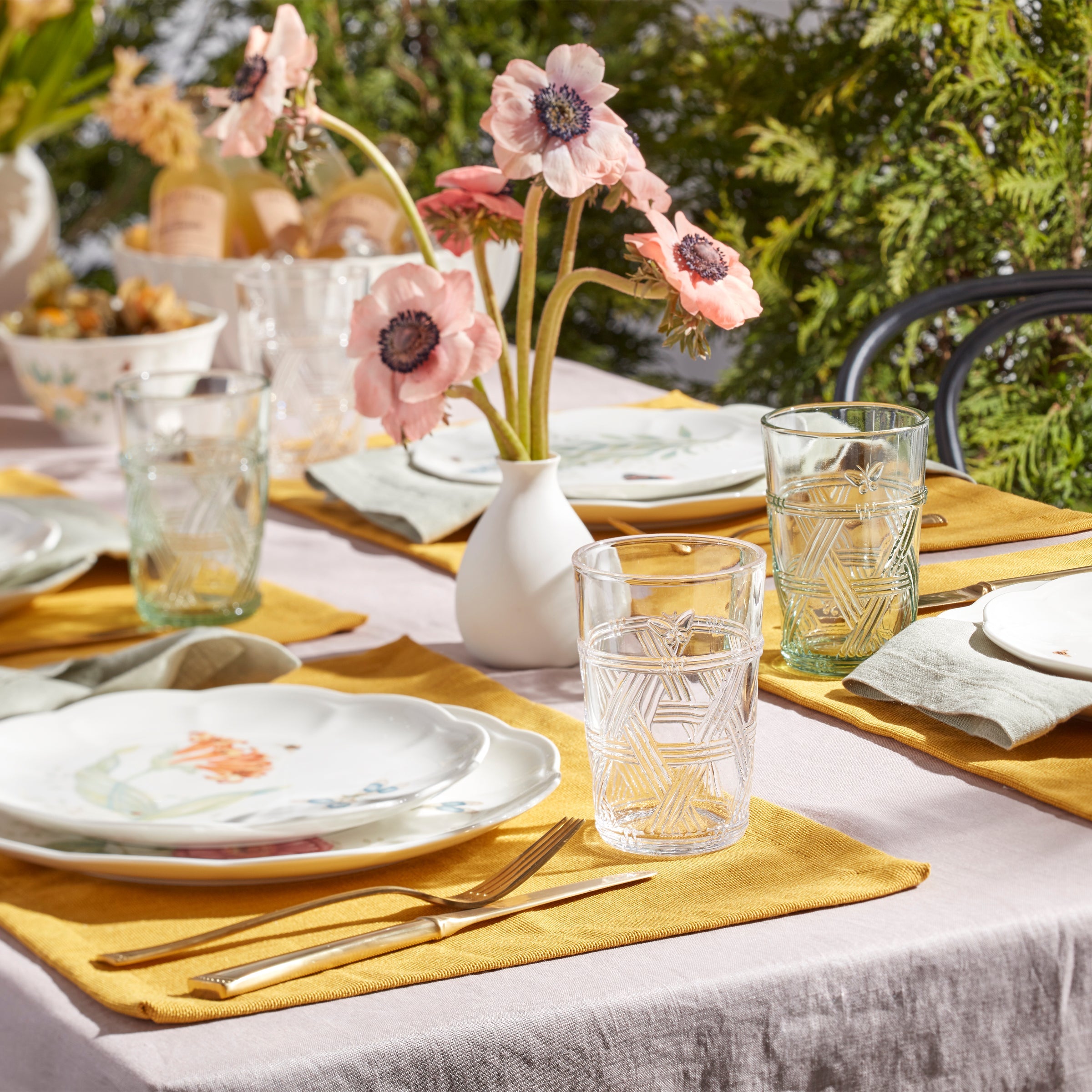 Butterfly Meadow Green Tall Glasses Set Of 4 - Image 3