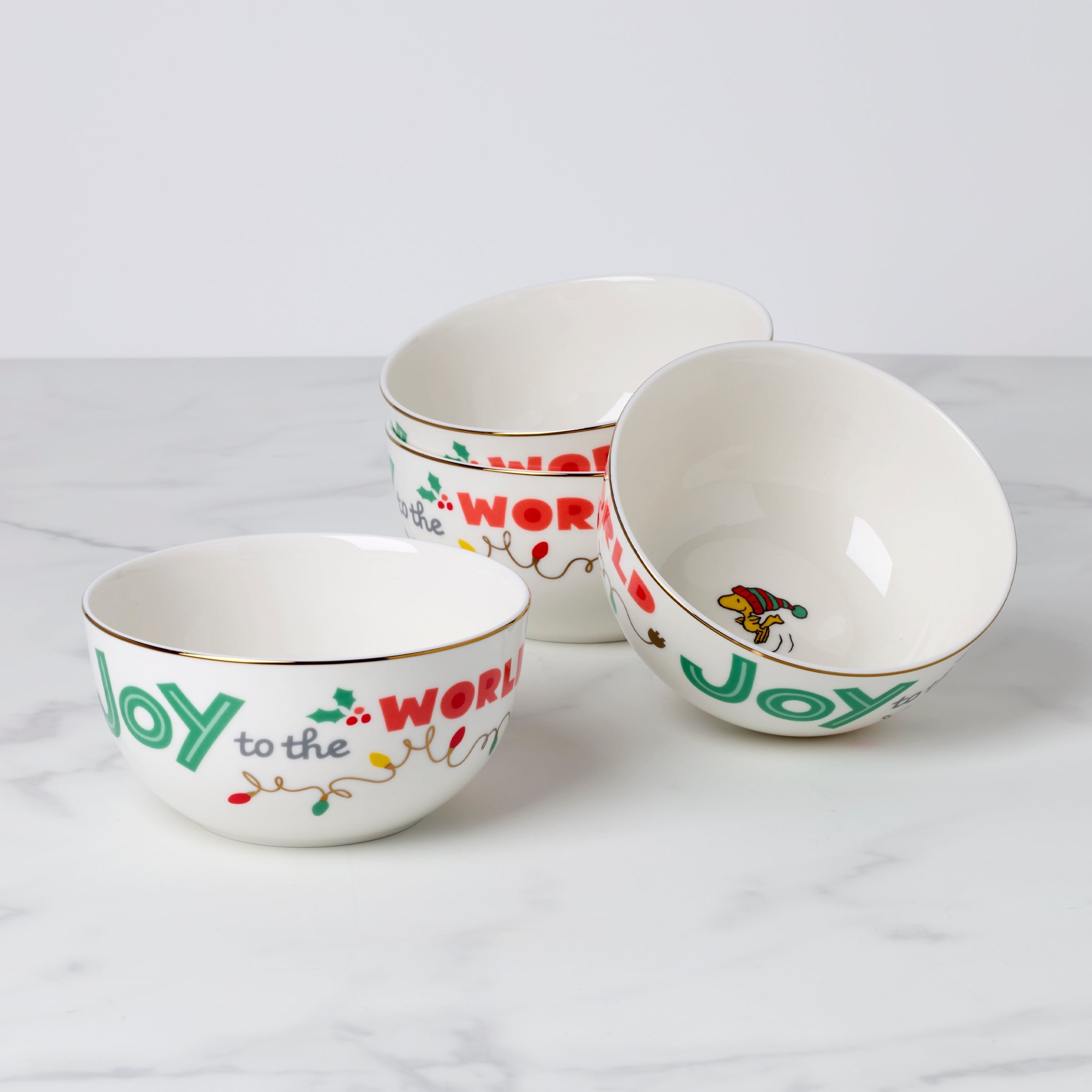 Snoopy Christmas All Purpose Bowls   Set of 4