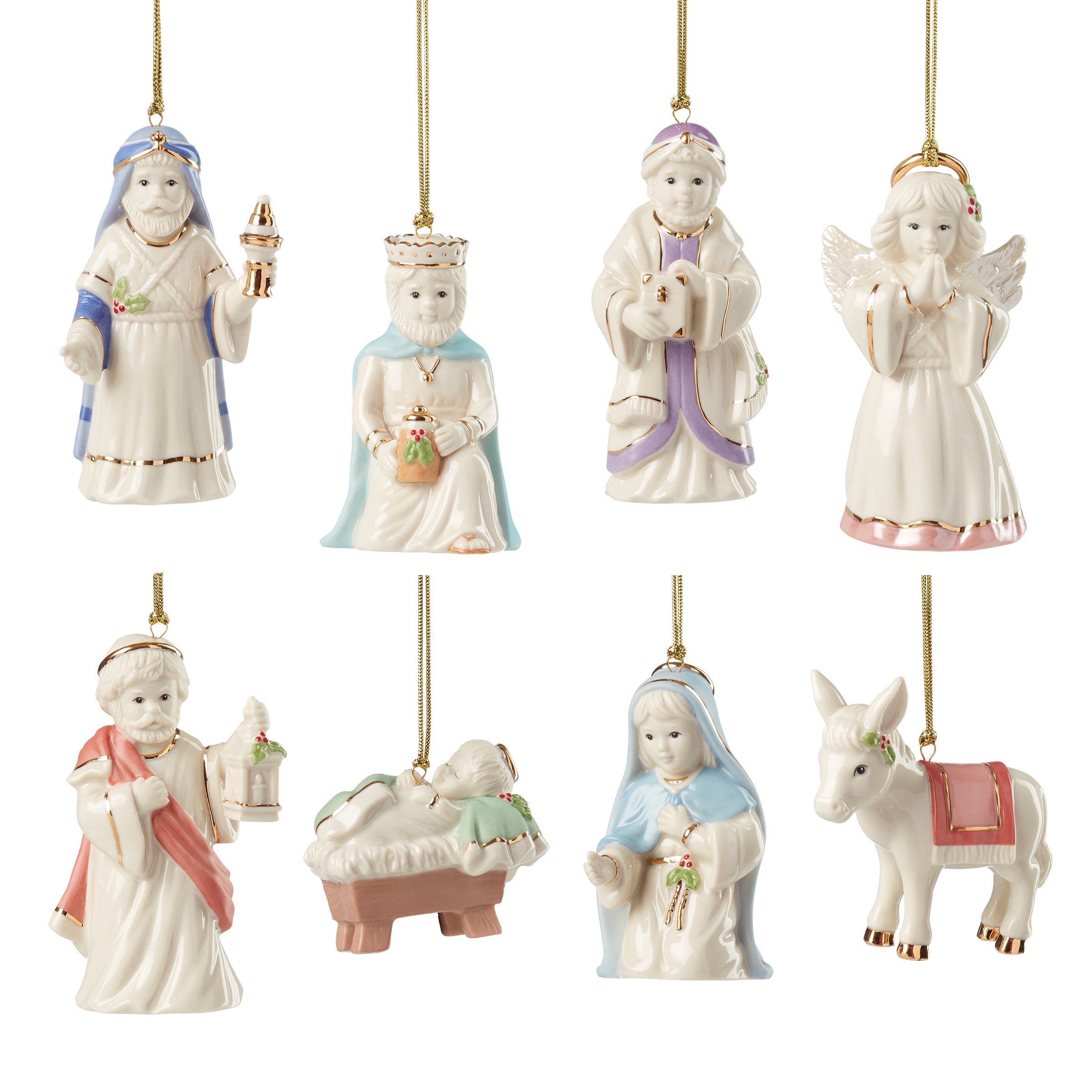 Alternative view of Nativity 8 Pc Ornament Set