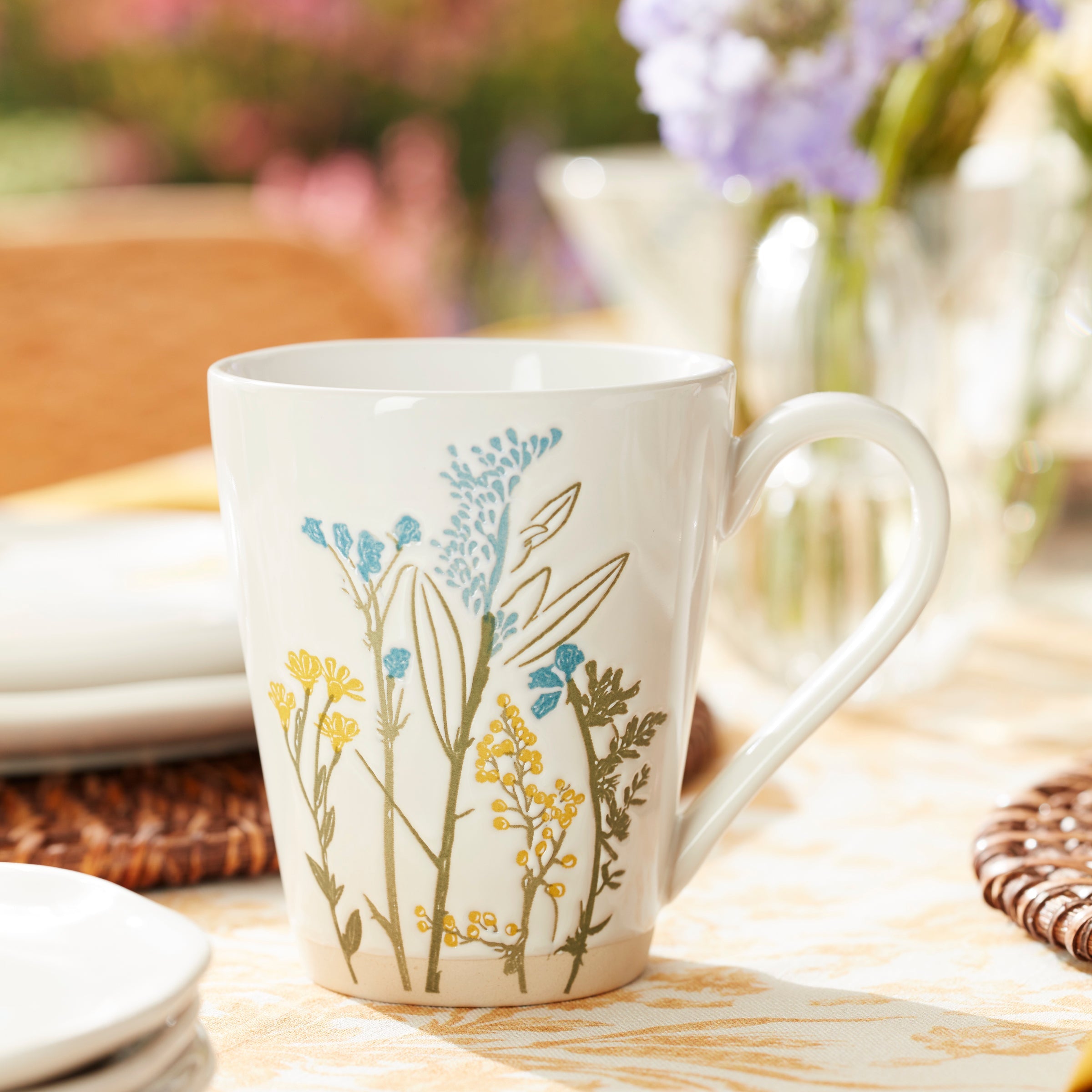 Alternative view of Wildflowers Mugs   Set of 4