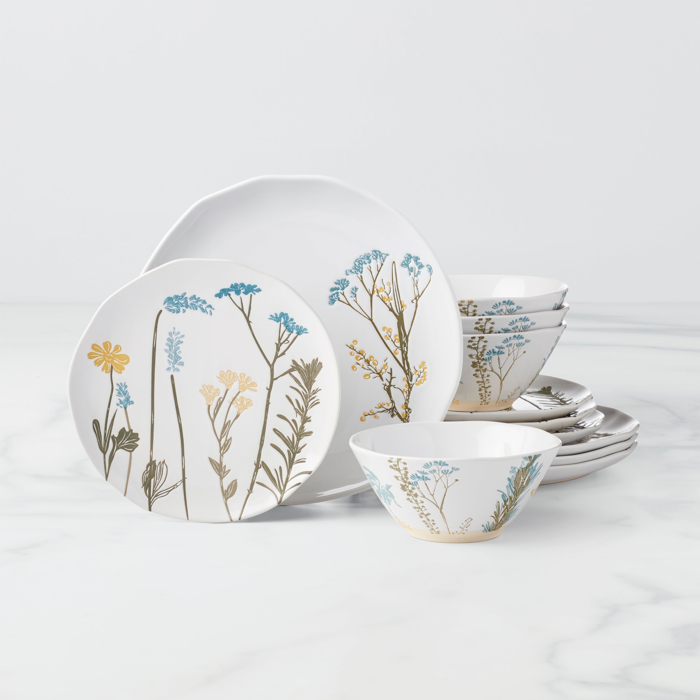 Wildflowers 12 Piece Dinnerware Set