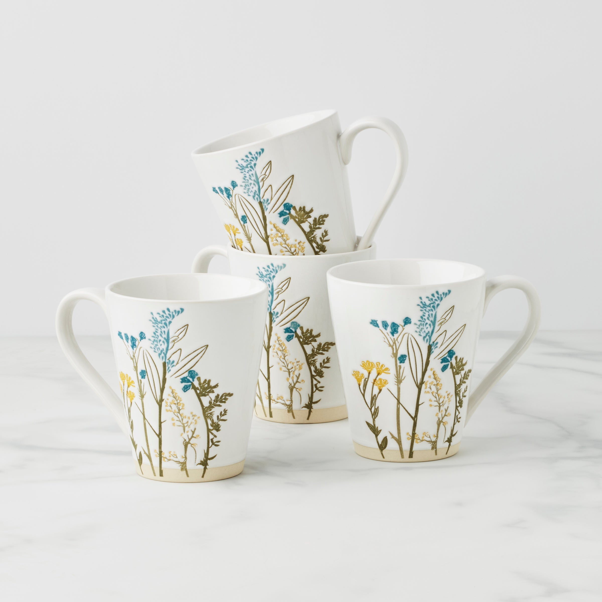 Wildflowers Mugs Set of 4