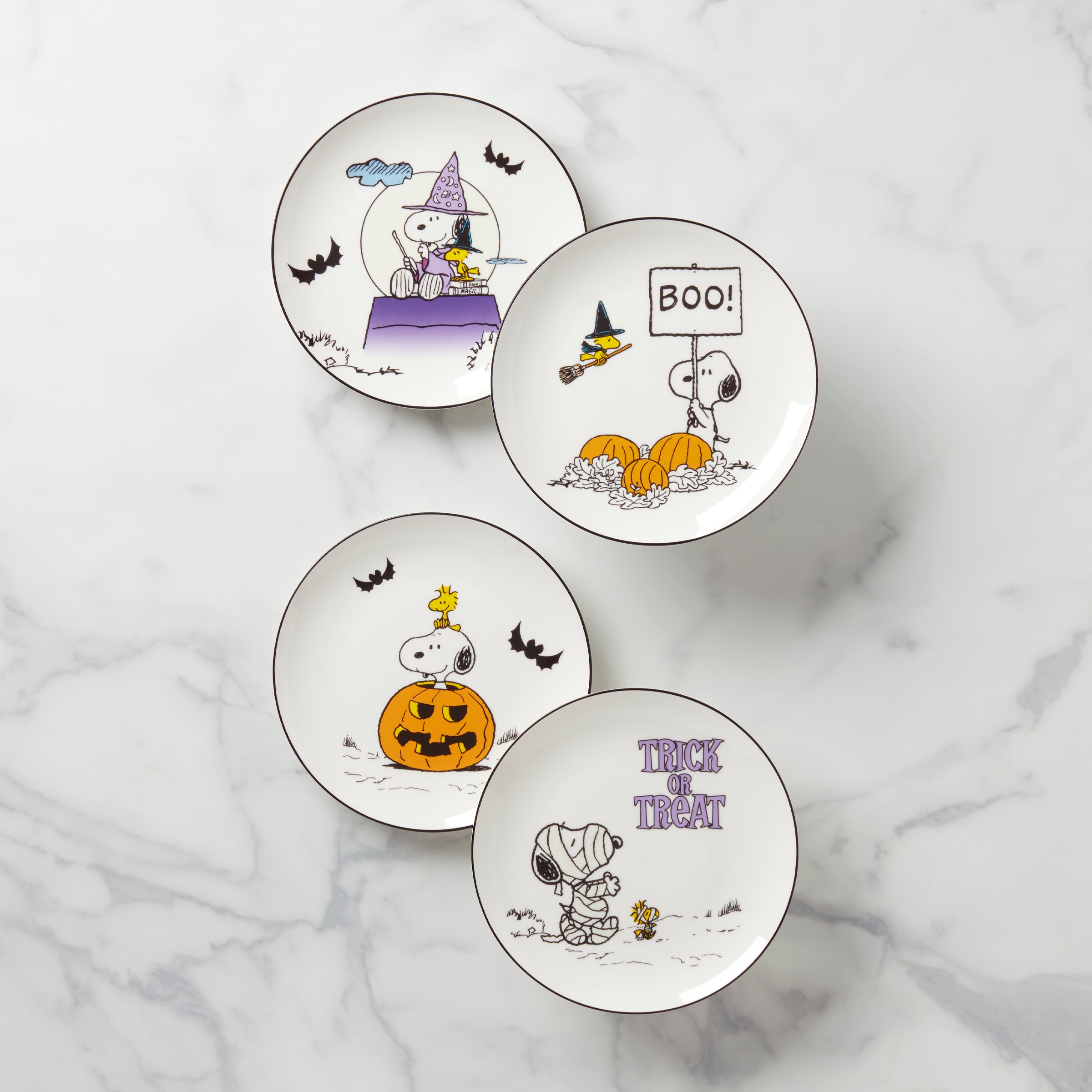 The Great Pumpkin Accent Plates   Set of 4