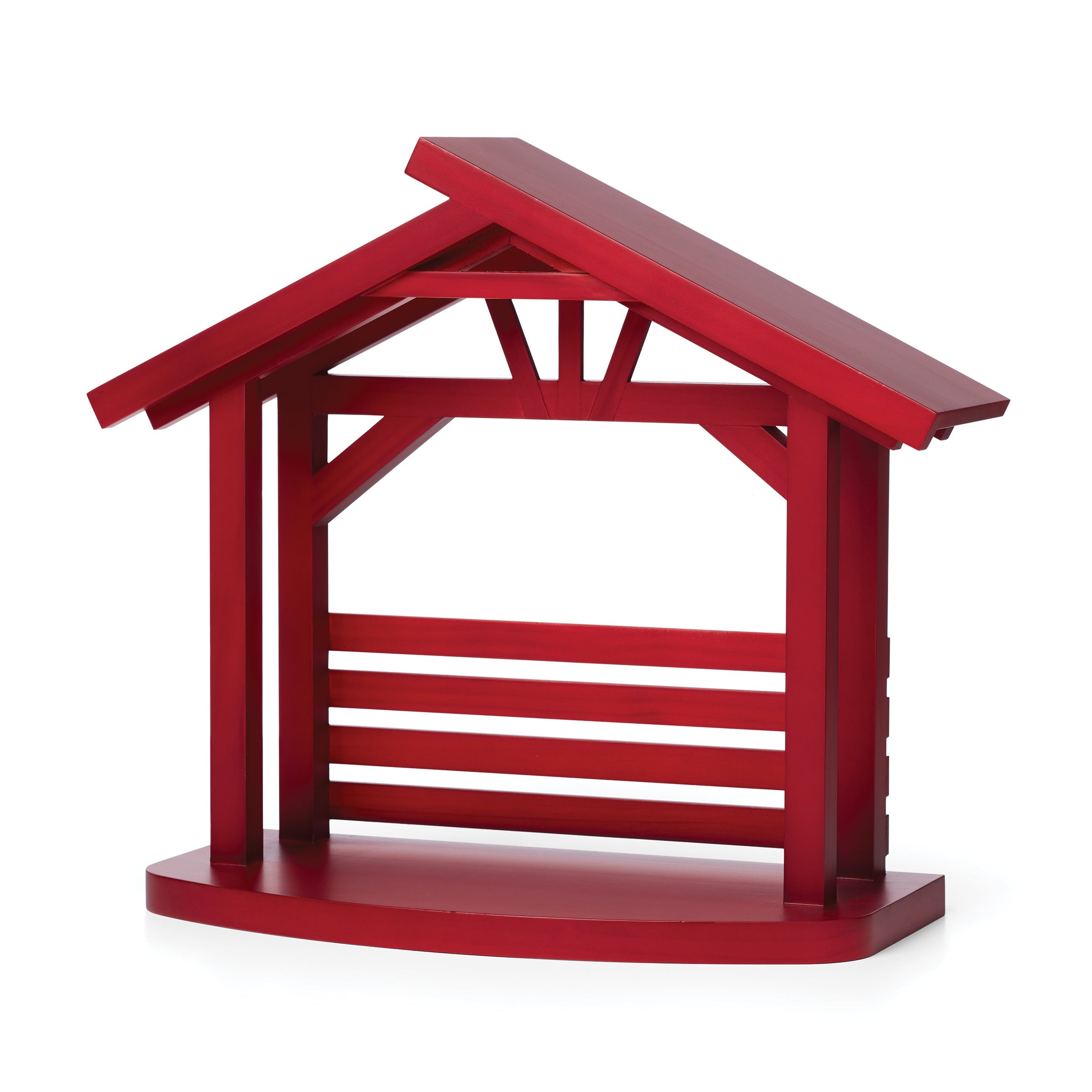 Alternative view of First Blessing Nativity Wood Creche