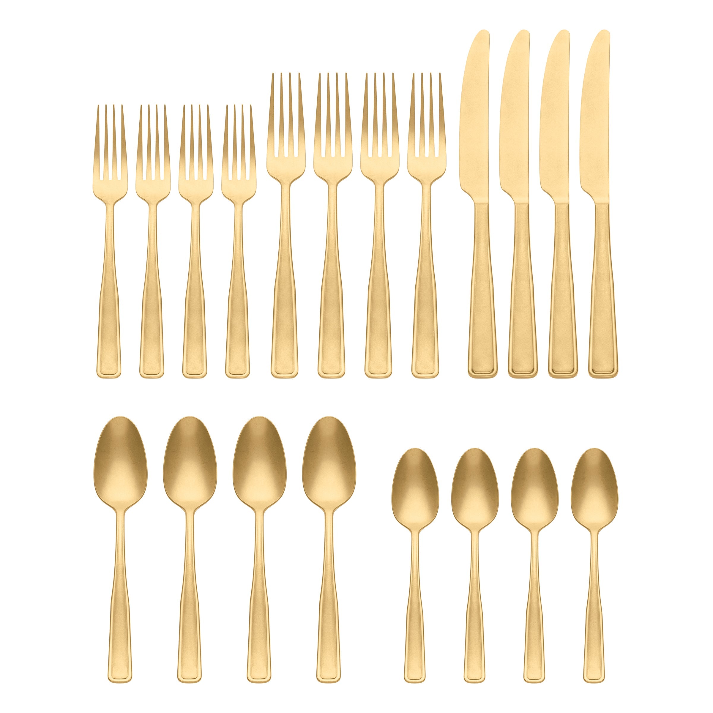 Alternative view of Reid Champagne Vintage 20 Piece Flatware Set