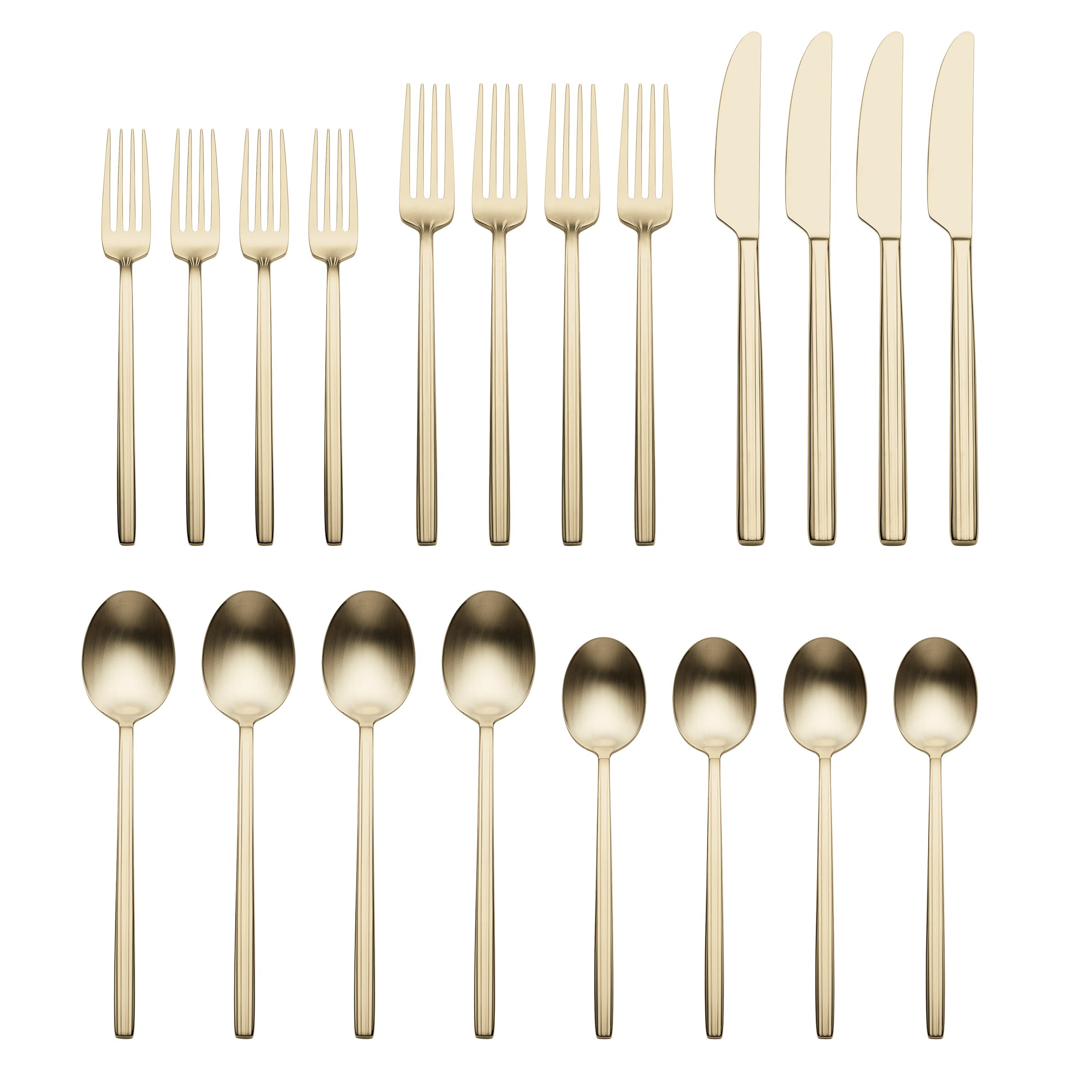 Alternative view of Dean Champagne Satin 20 Piece Flatware Set