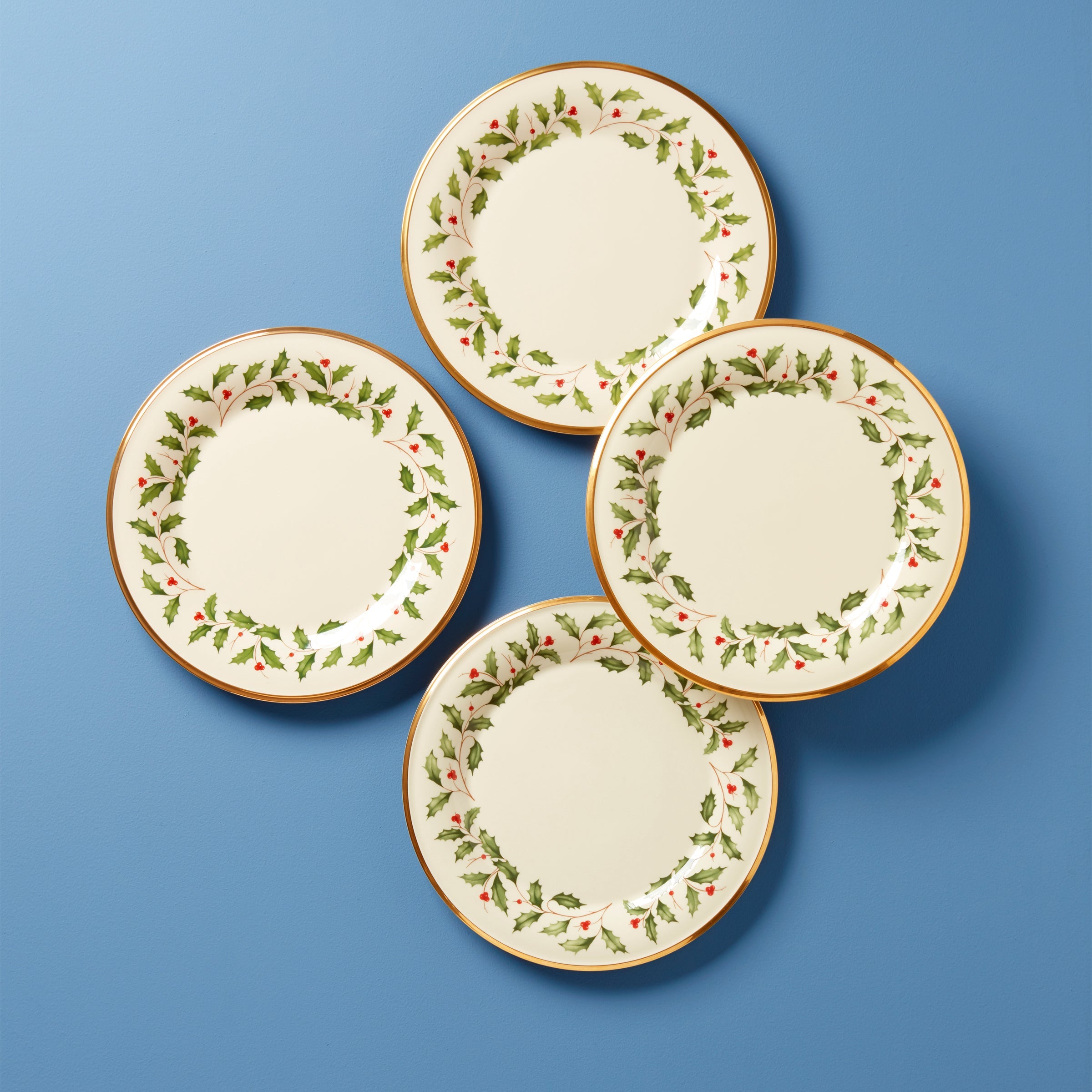 Holiday Dinnerware Dinner Plates Set of 4