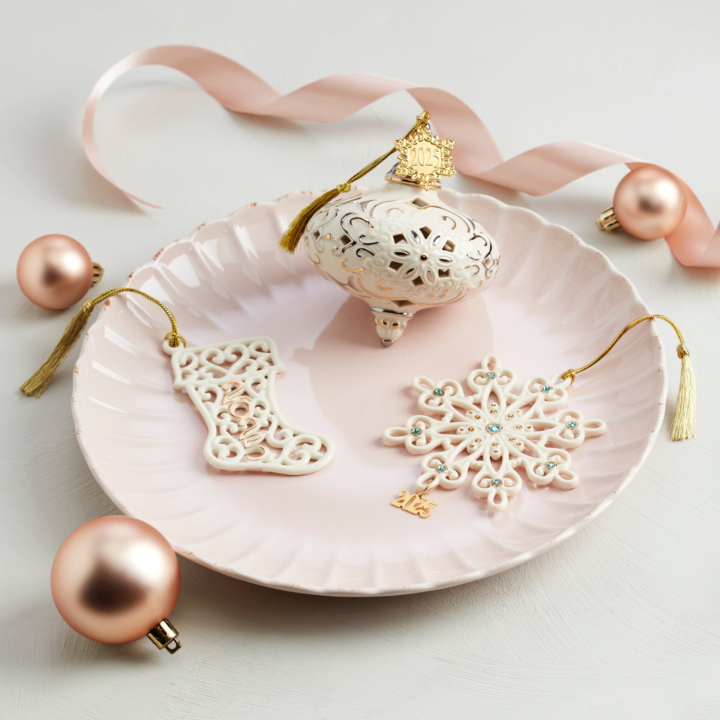 Alternative view of 2025 A Year To Remember Stocking Ornament