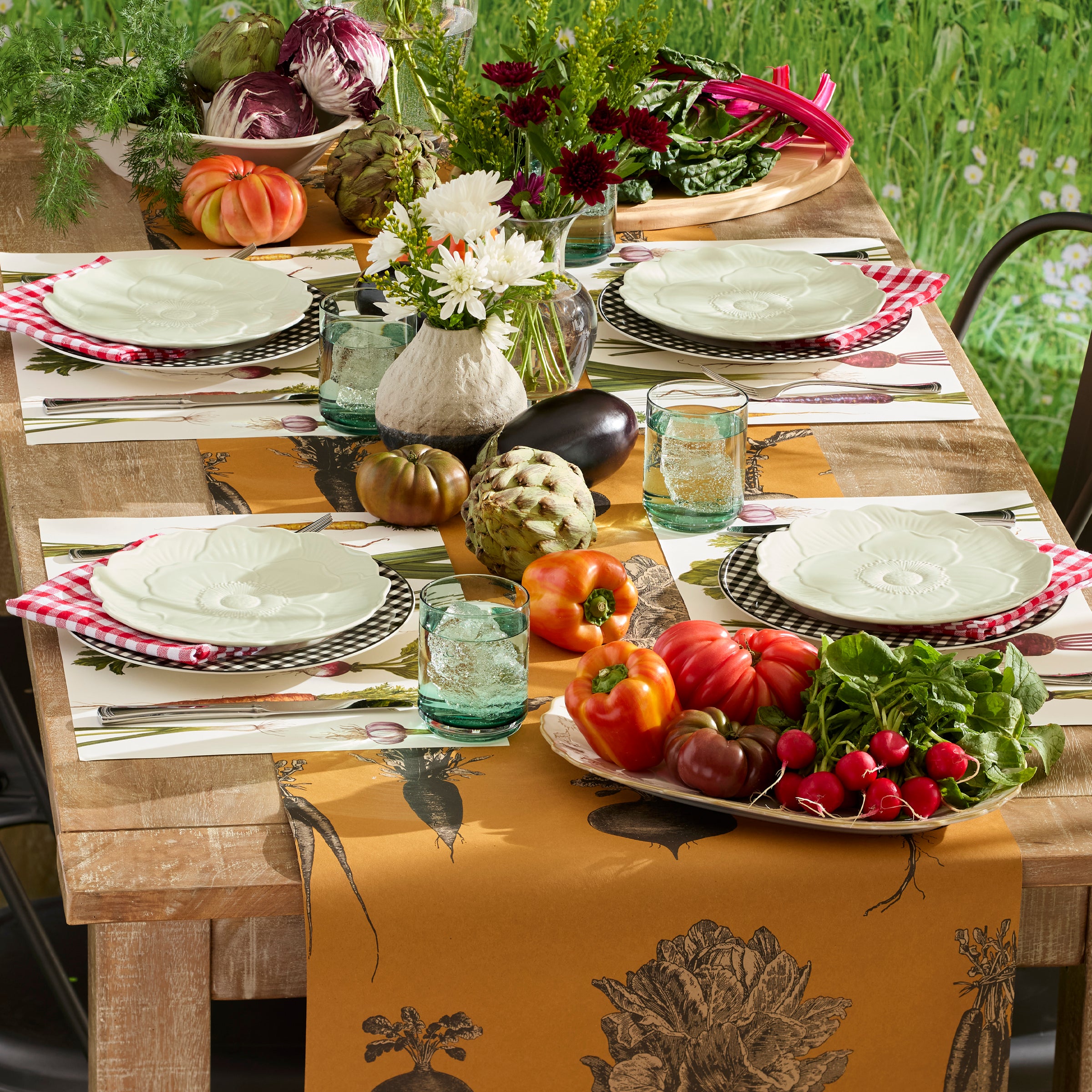 Butterfly Meadow Floral Green Accent Plates Set of 4 - Image 6