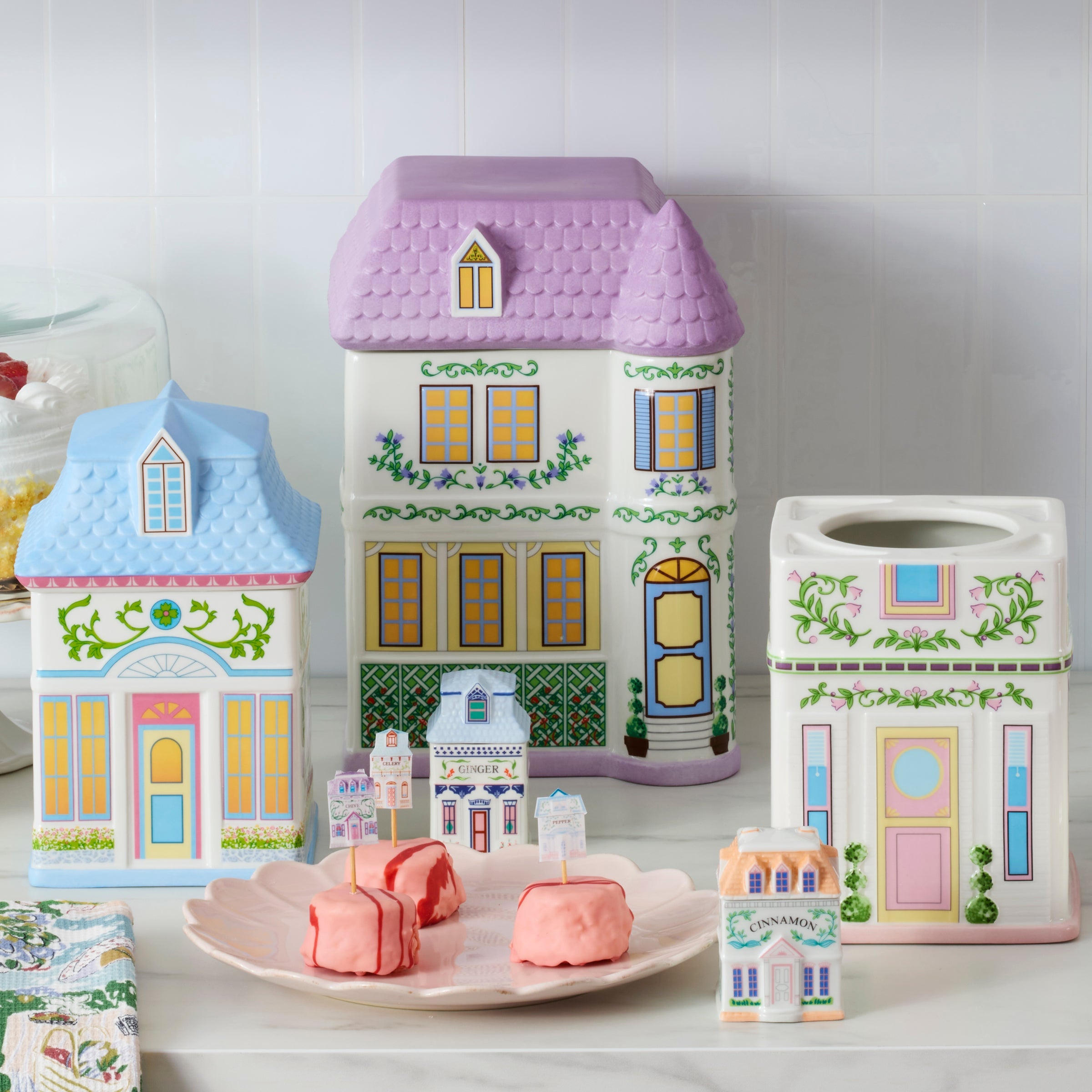 Lenox Spice Village House Canisters, Set of 3 - Image 5