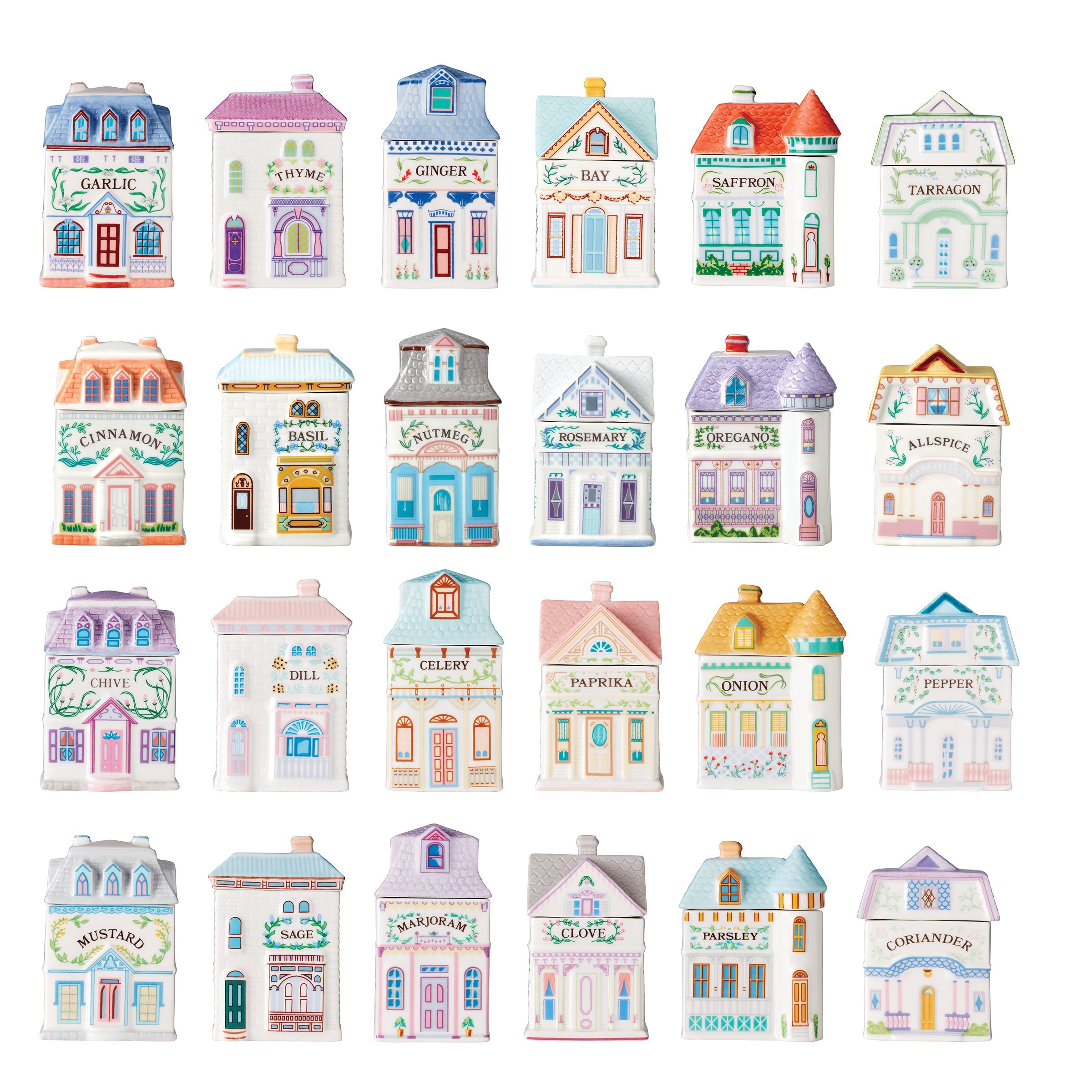 Lenox Spice Village 24 Piece Spice Jar Set