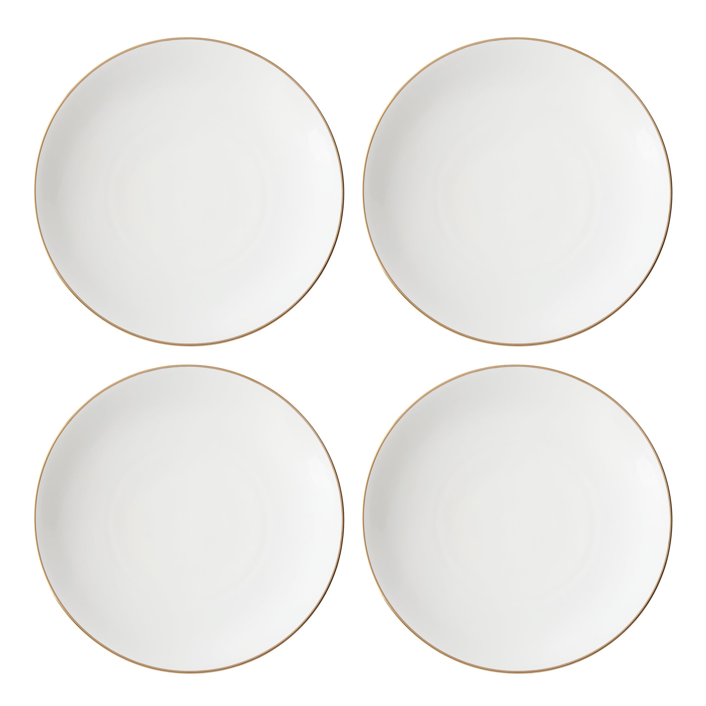 Trianna Coupe Dinner Plates   Set of 4