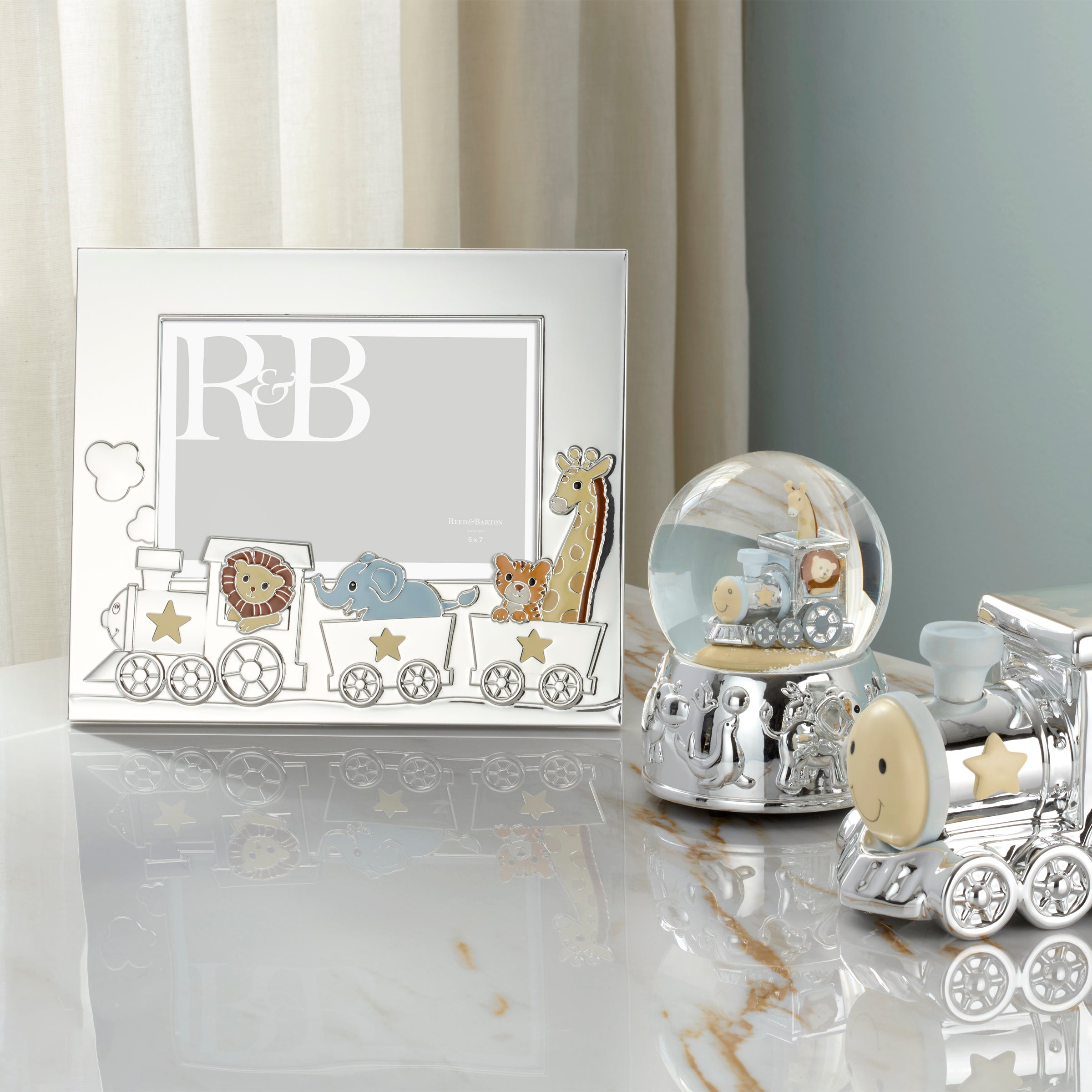 Animal Train Silverplate 5" X 7" Frame - Image 3