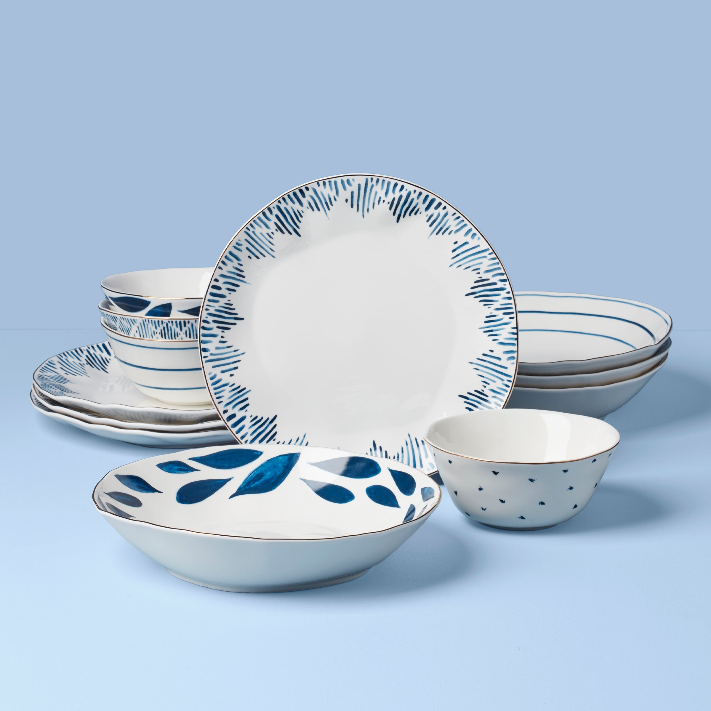 Blue Bay 12 Piece Dinnerware Set