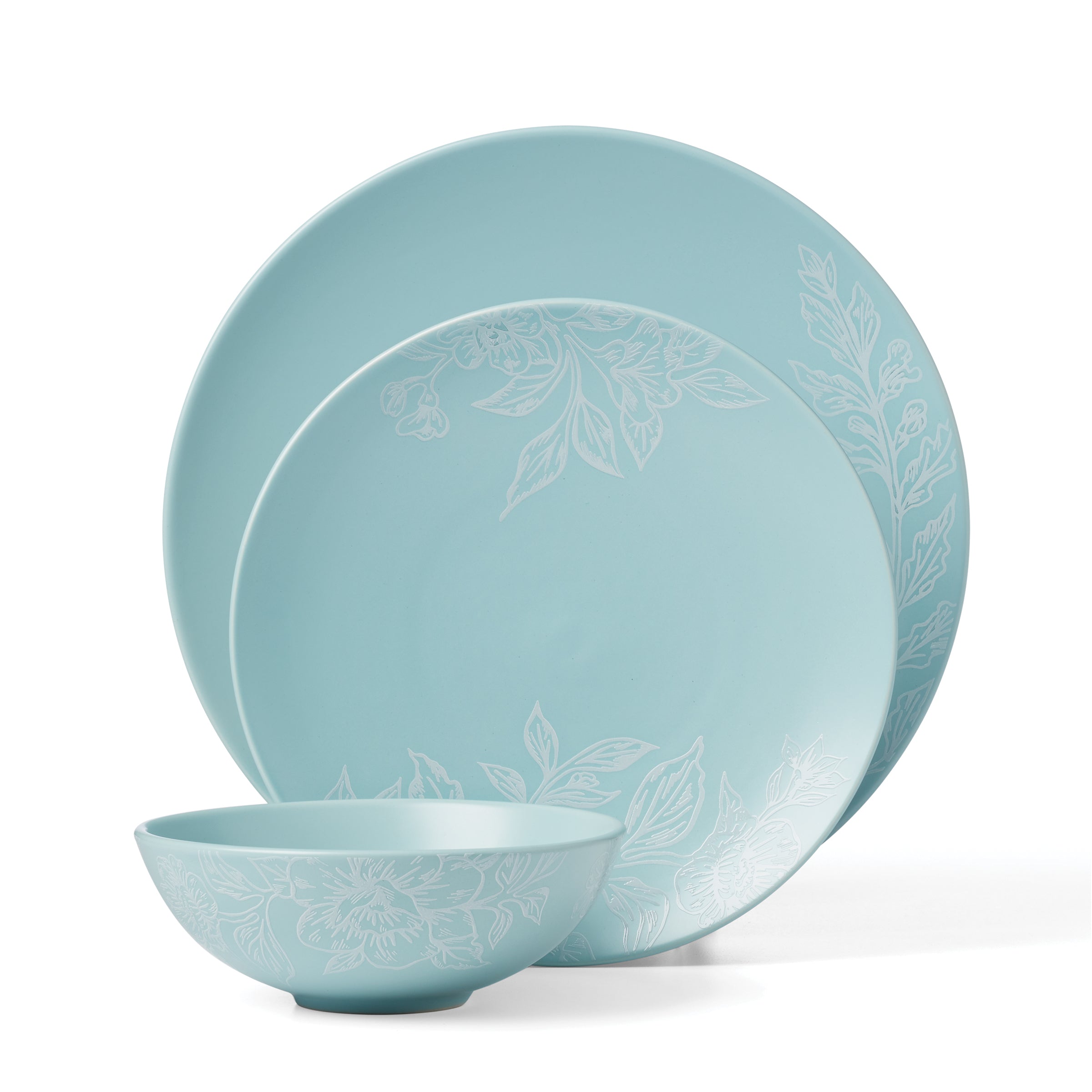 Alternative view of Roseto French Blue 12 Piece Dinnerware Set